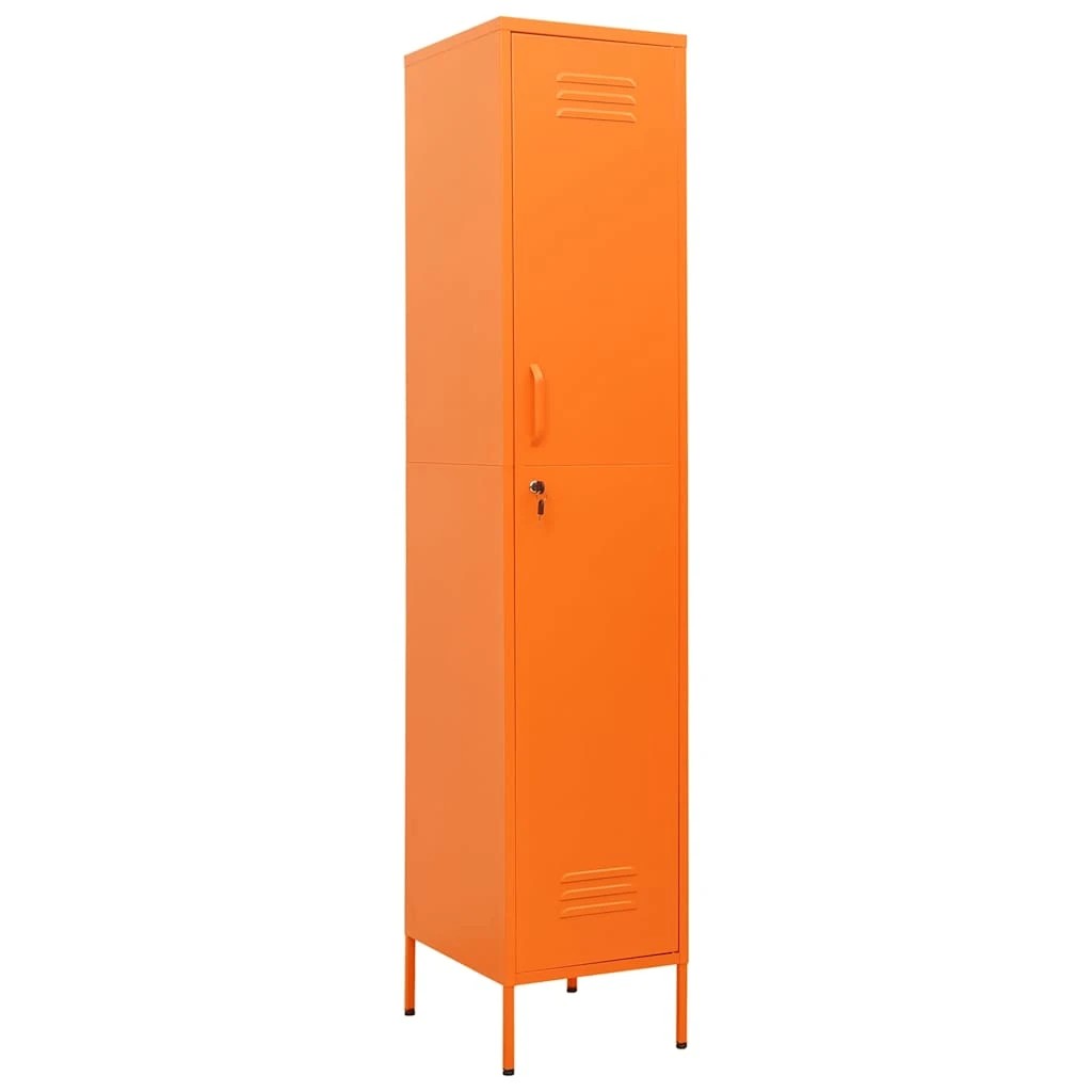 2 Vidaxl Locker Cabinet, Orange, 2 of 10