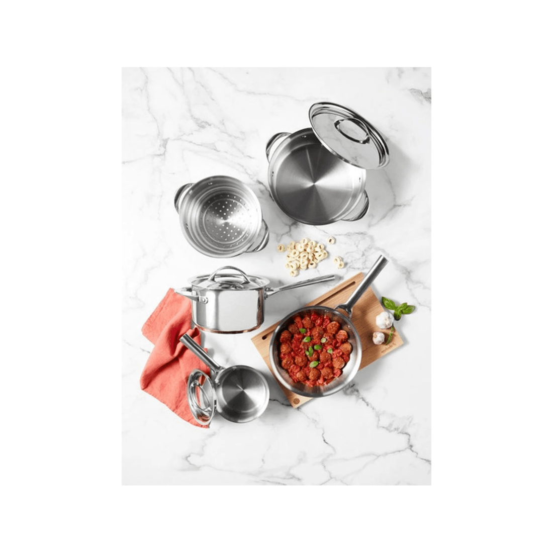 3 Essteele Per Vita 2.8l Covered Stainless Steel Saucepan 18cm Round With Lid
 - Silver, 3 of 3