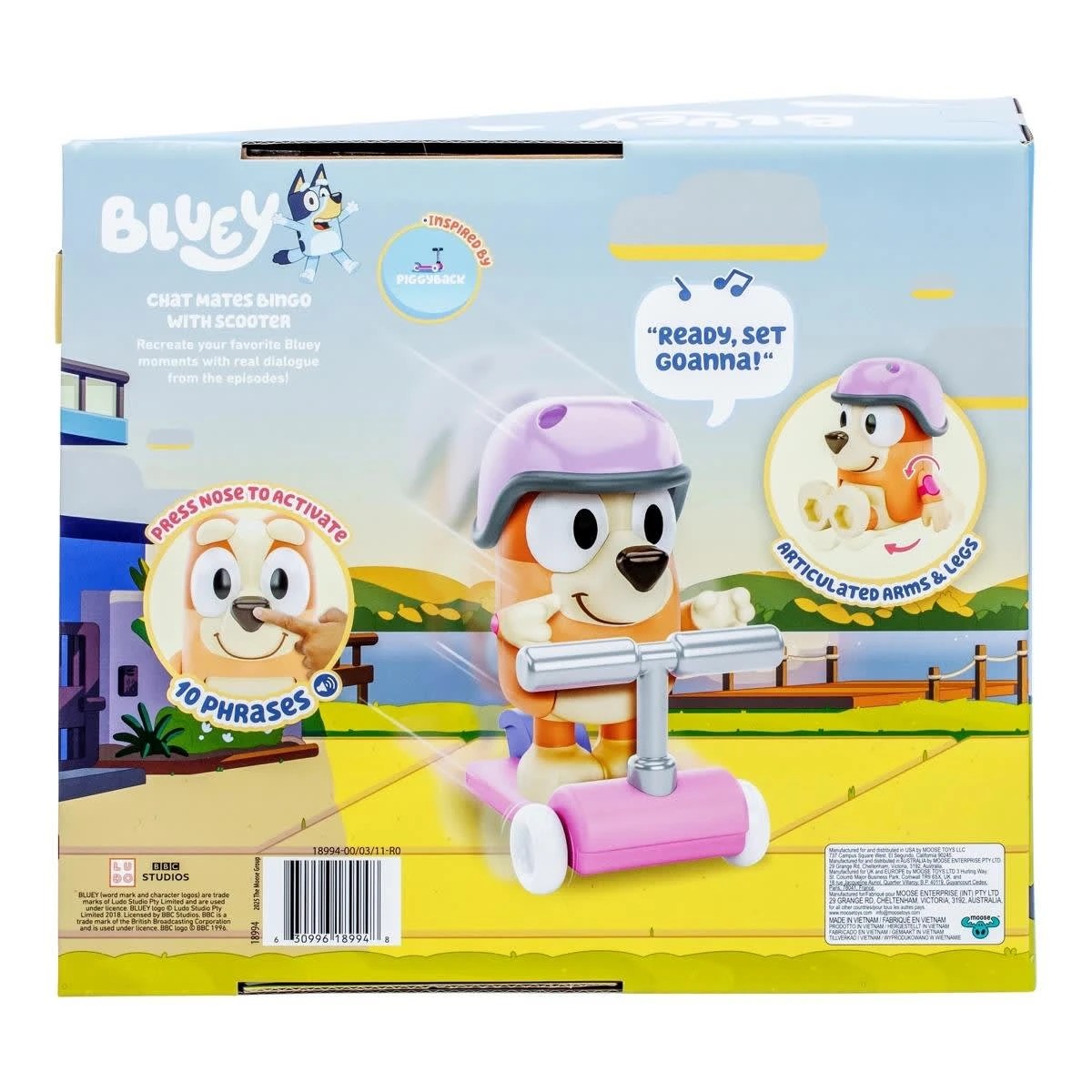 9 Bluey Chat Mates Figure - Bingo with Scooter, 9 of 9