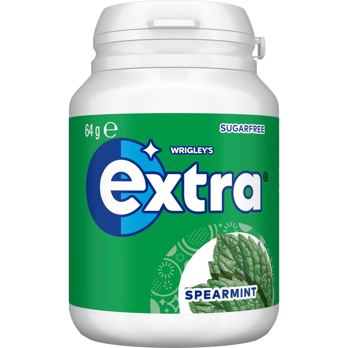 1 Wrigley's Extra Spearmint Sugar Free Chewing Gum Bottle 64g, 1 of 4