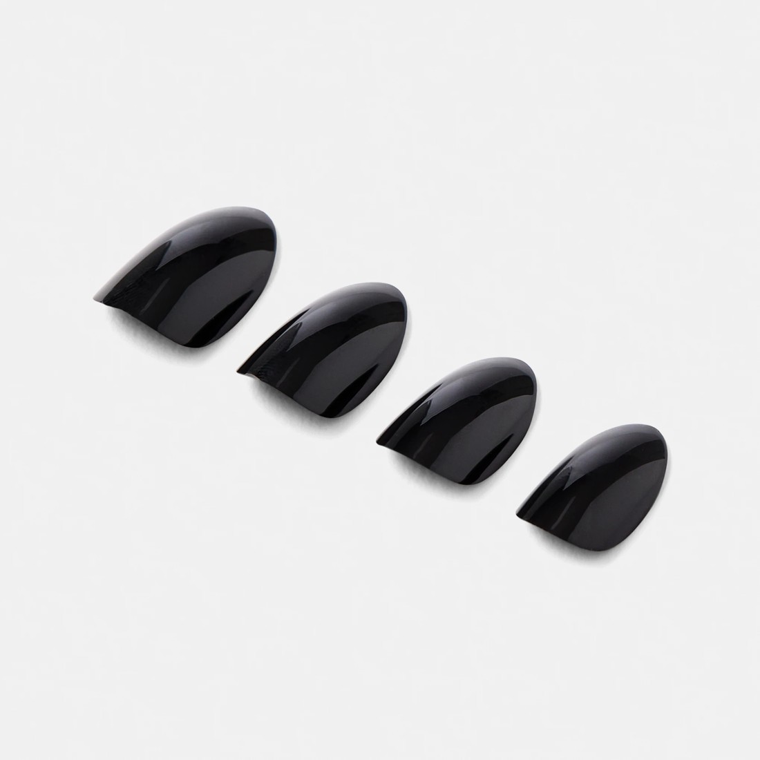 5 OXX Cosmetics 24 Pack Artificial Nails with Adhesive - Almond Shape, Black, 5 of 5