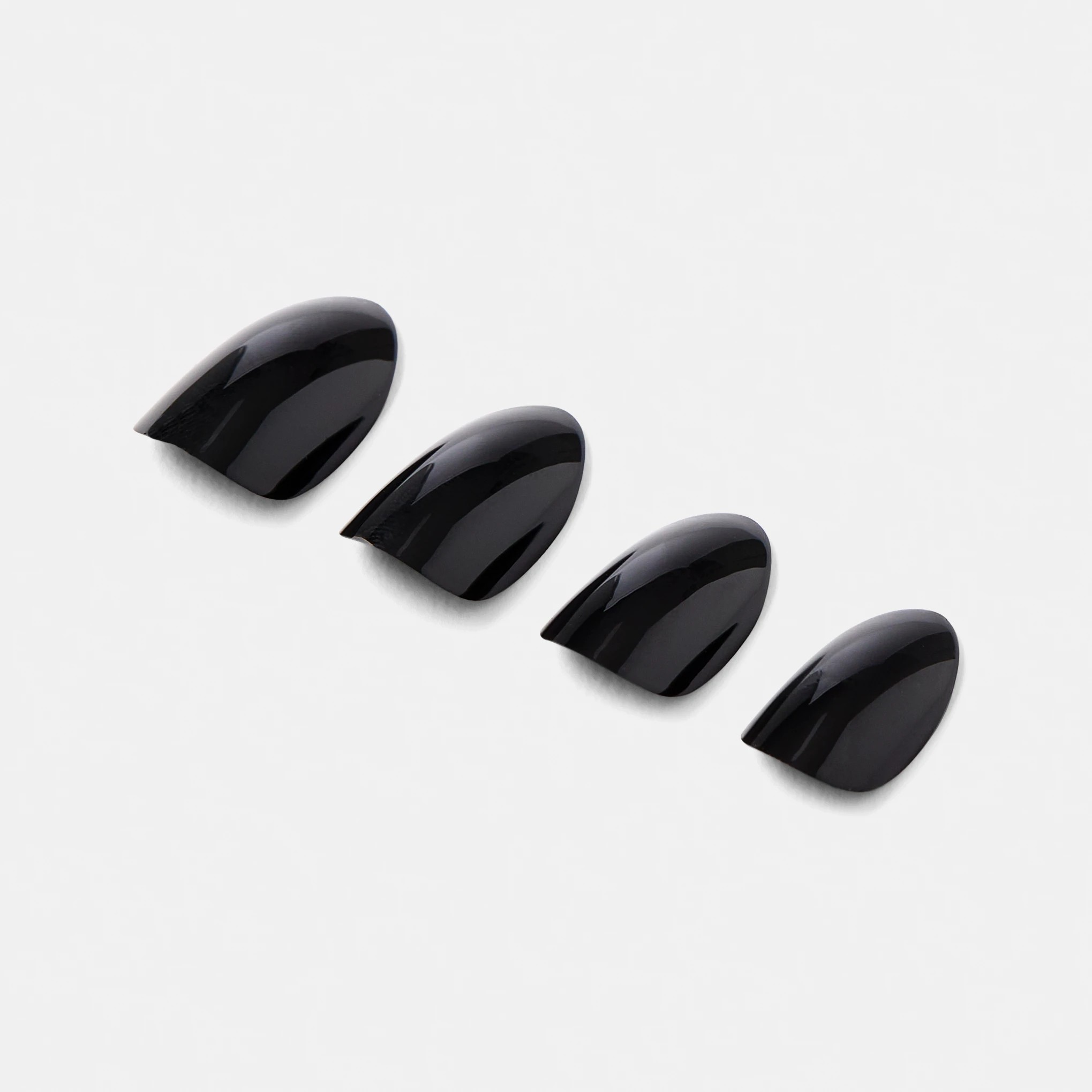 5 OXX Cosmetics 24 Pack Artificial Nails with Adhesive - Almond Shape, Black, 5 of 5