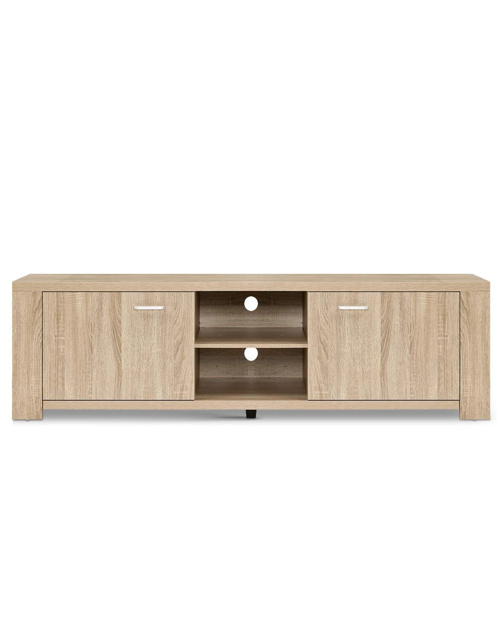 3 Artiss TV Cabinet Entertainment Unit 160cm - Natural, 3 of 8