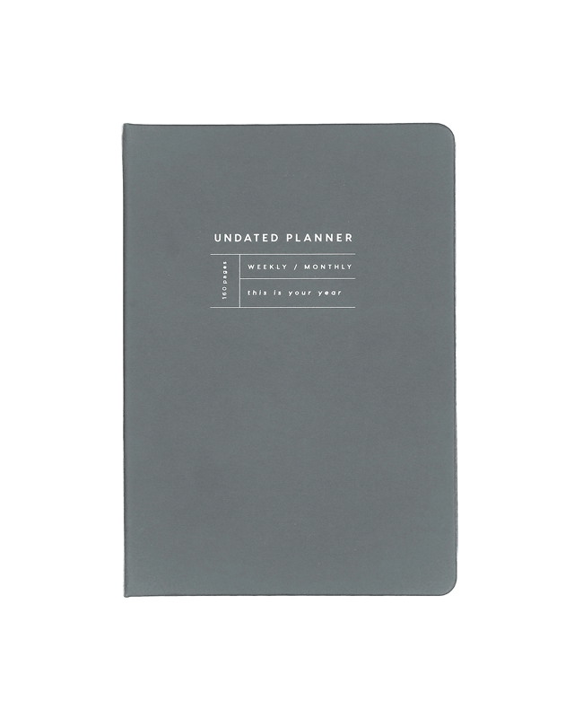 Undated Planner Black 80gsm 160 P