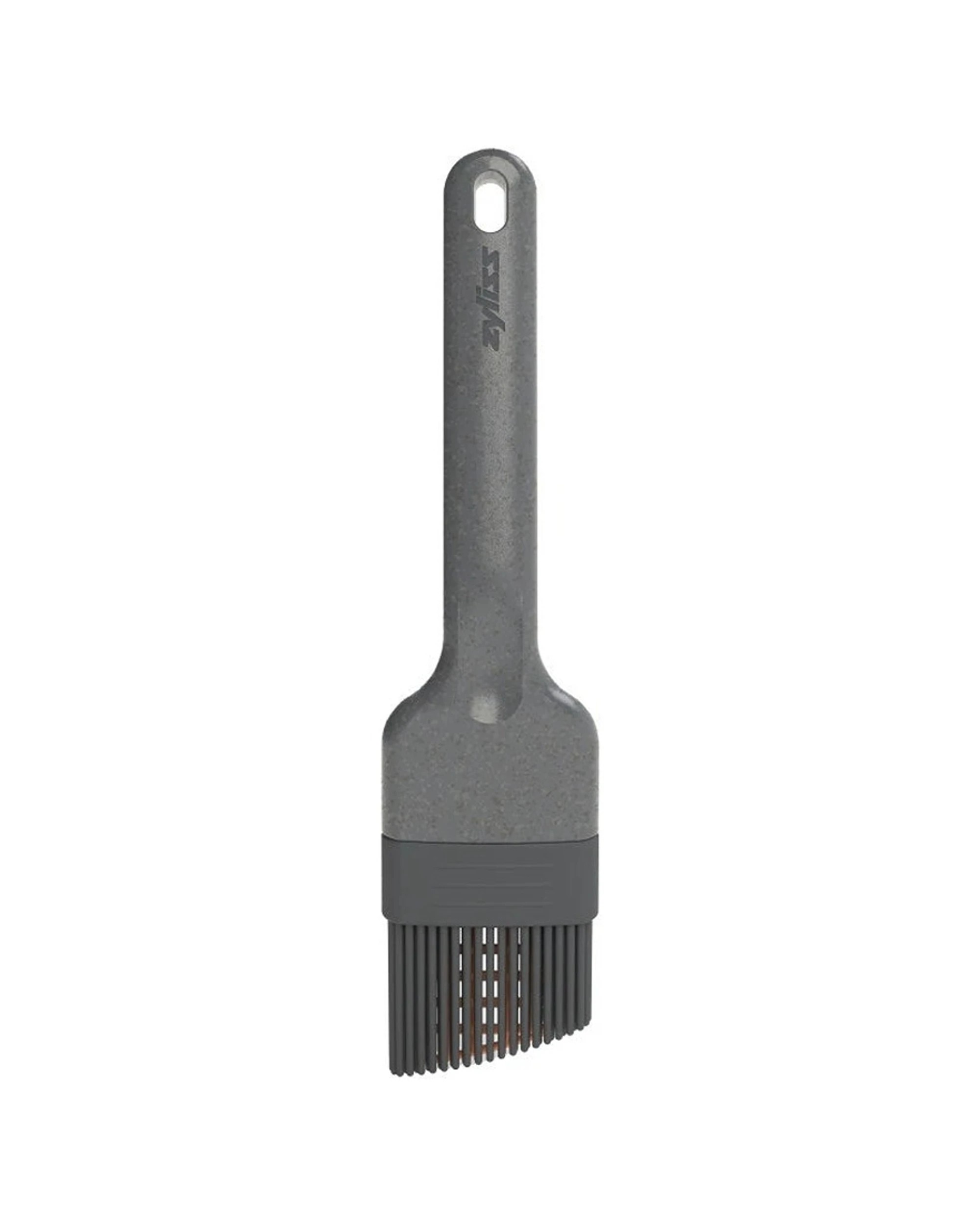 1 Zyliss Silicone Basting Brush Heat Resistant With Ergonomic Wheat Straw Handle - Grey, 1 of 5