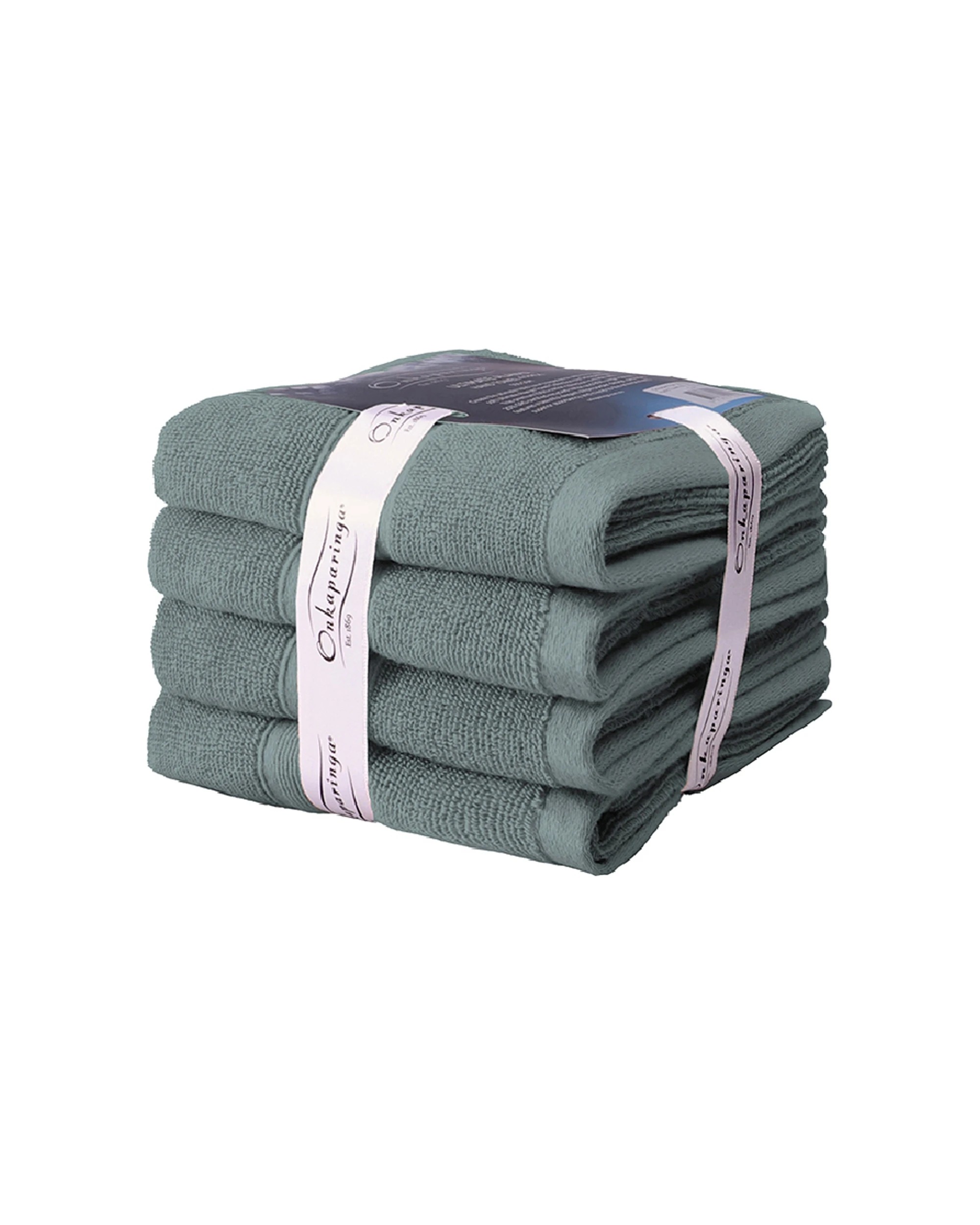 2 Onkaparinga Ultimate Alanya Hand Towel 550Gsm Slate 4PK - Grey, 2 of 3