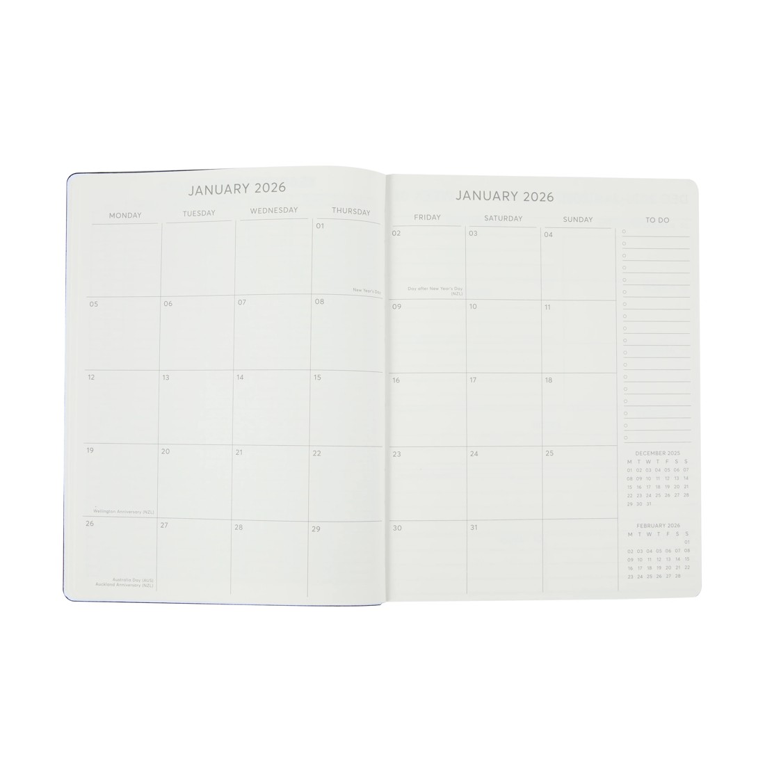 5 2026 Weekly Diary - Black, 5 of 8