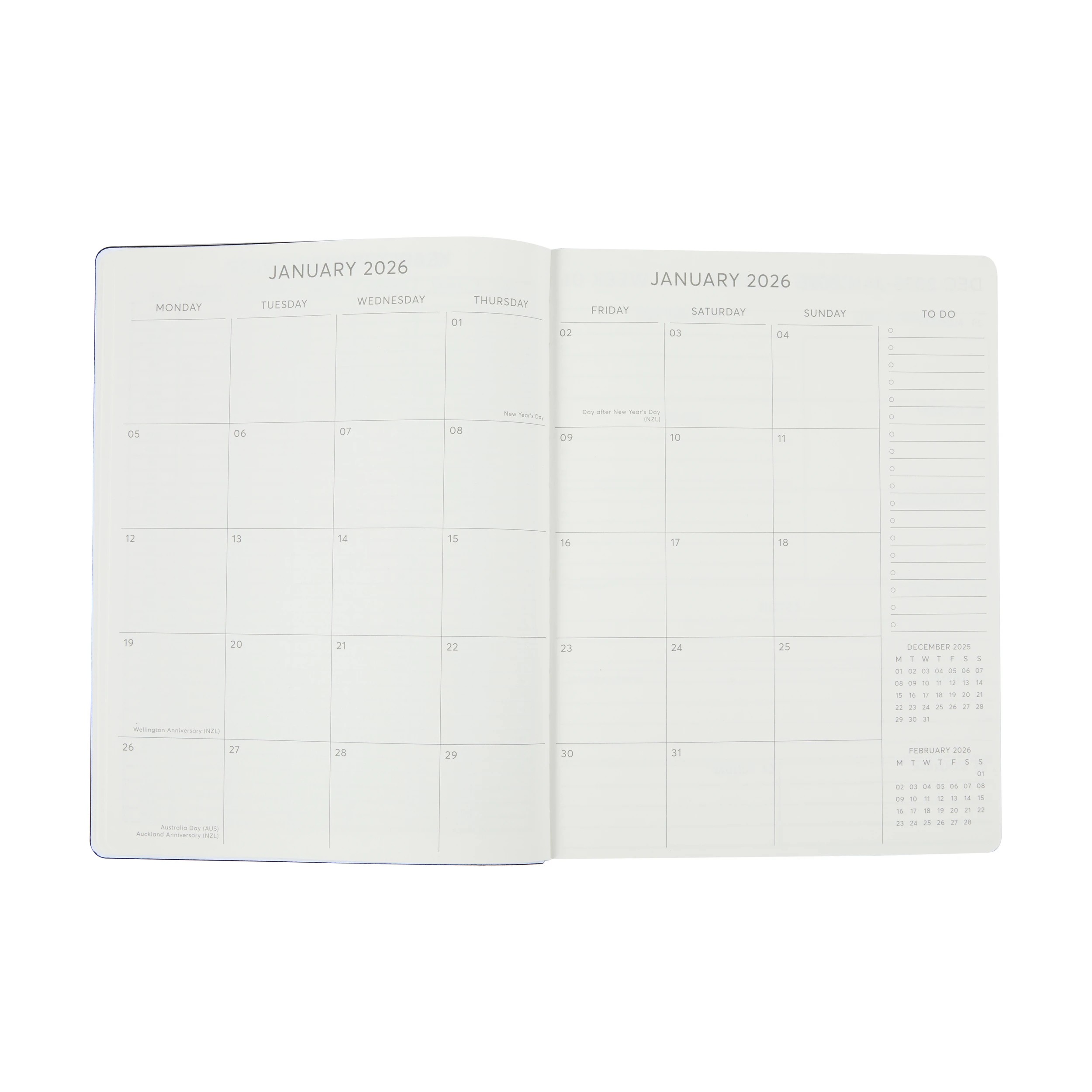 5 2026 Weekly Diary - Black, 5 of 8