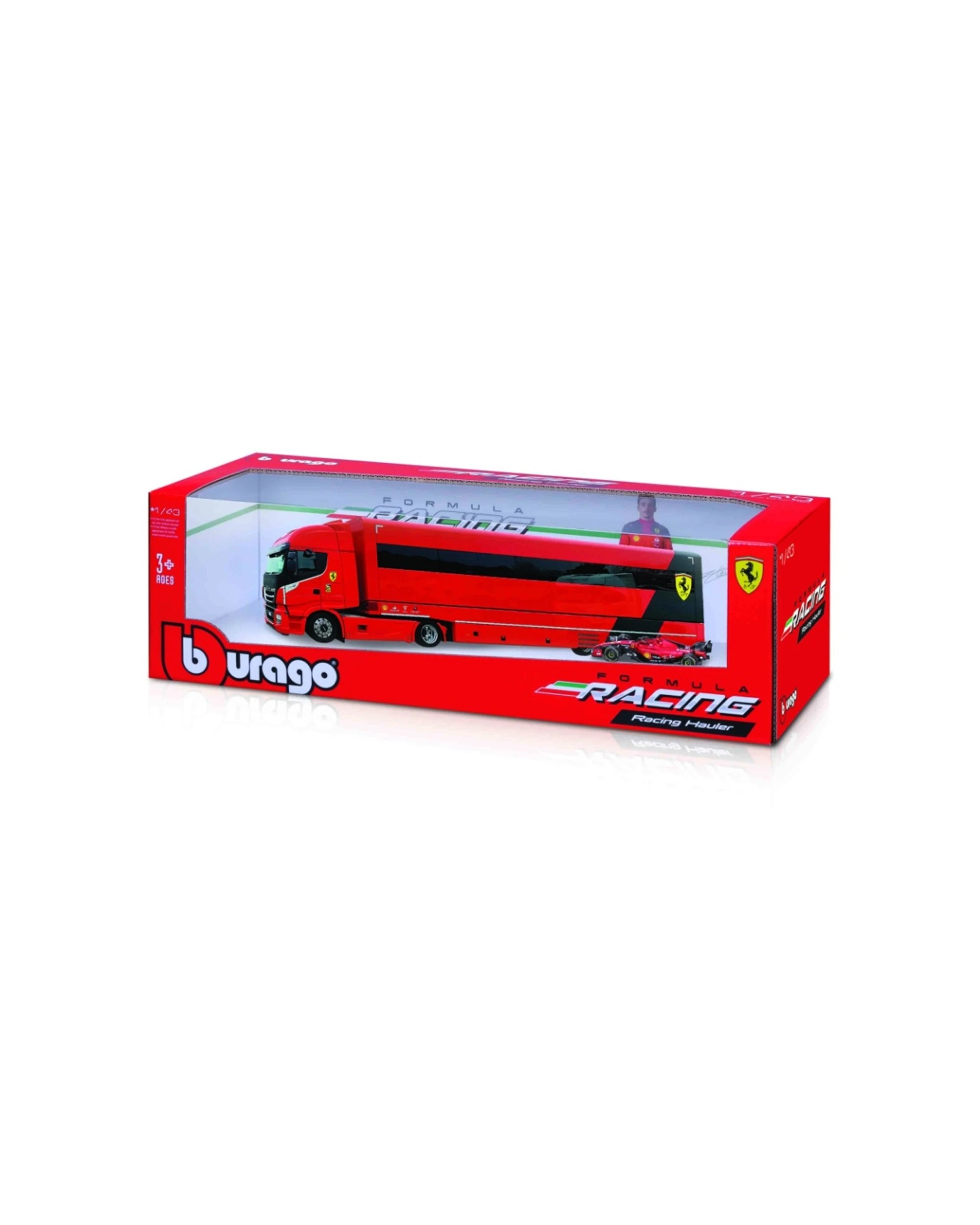 Bburago Ferrari Transporter With One F1 SF24 Car Model 2024 Edition Toy ...