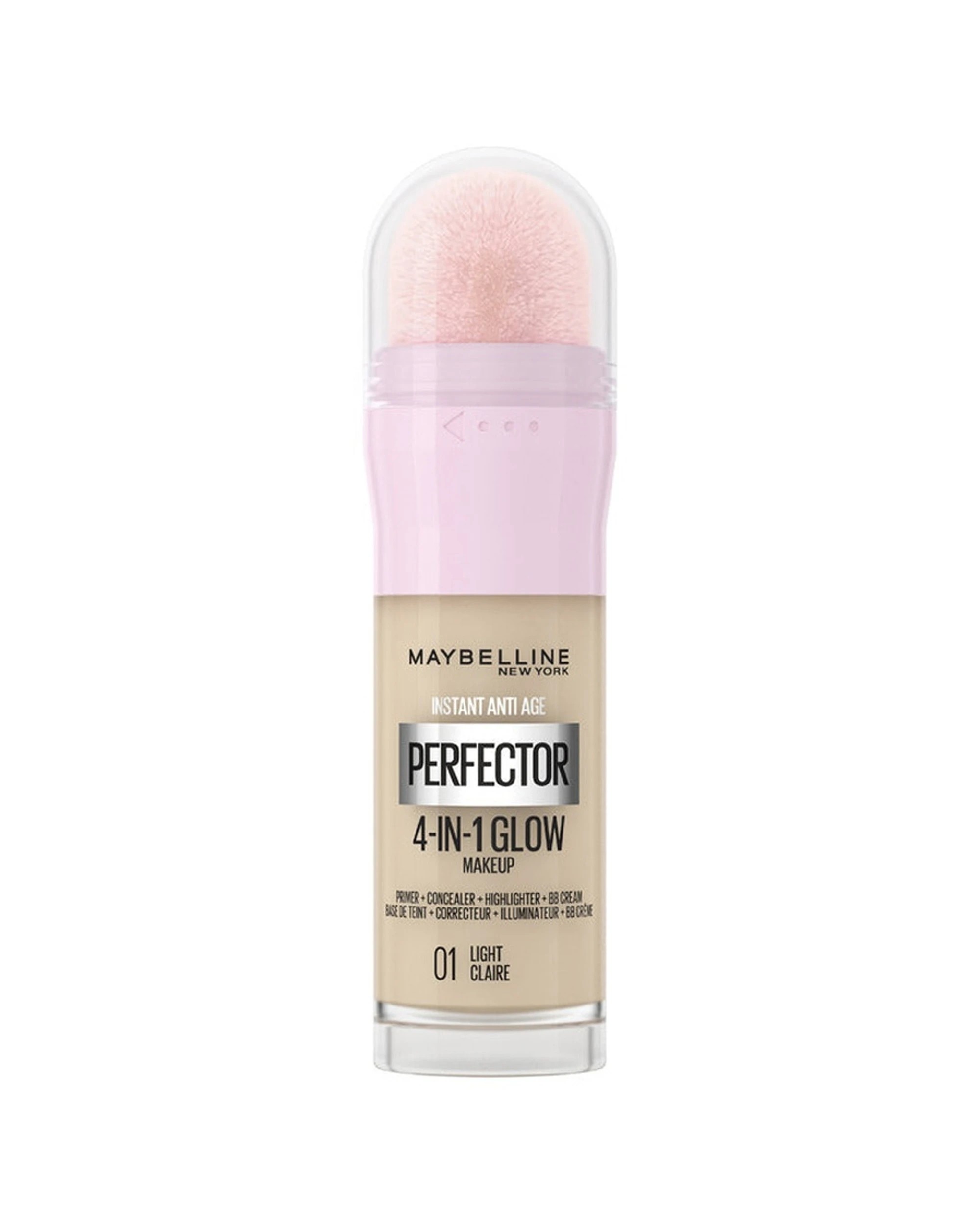 1 Maybelline Instant Perfector 4-In-1 Glow Foundation Makeup 01 Light - Beige, 1 of 2