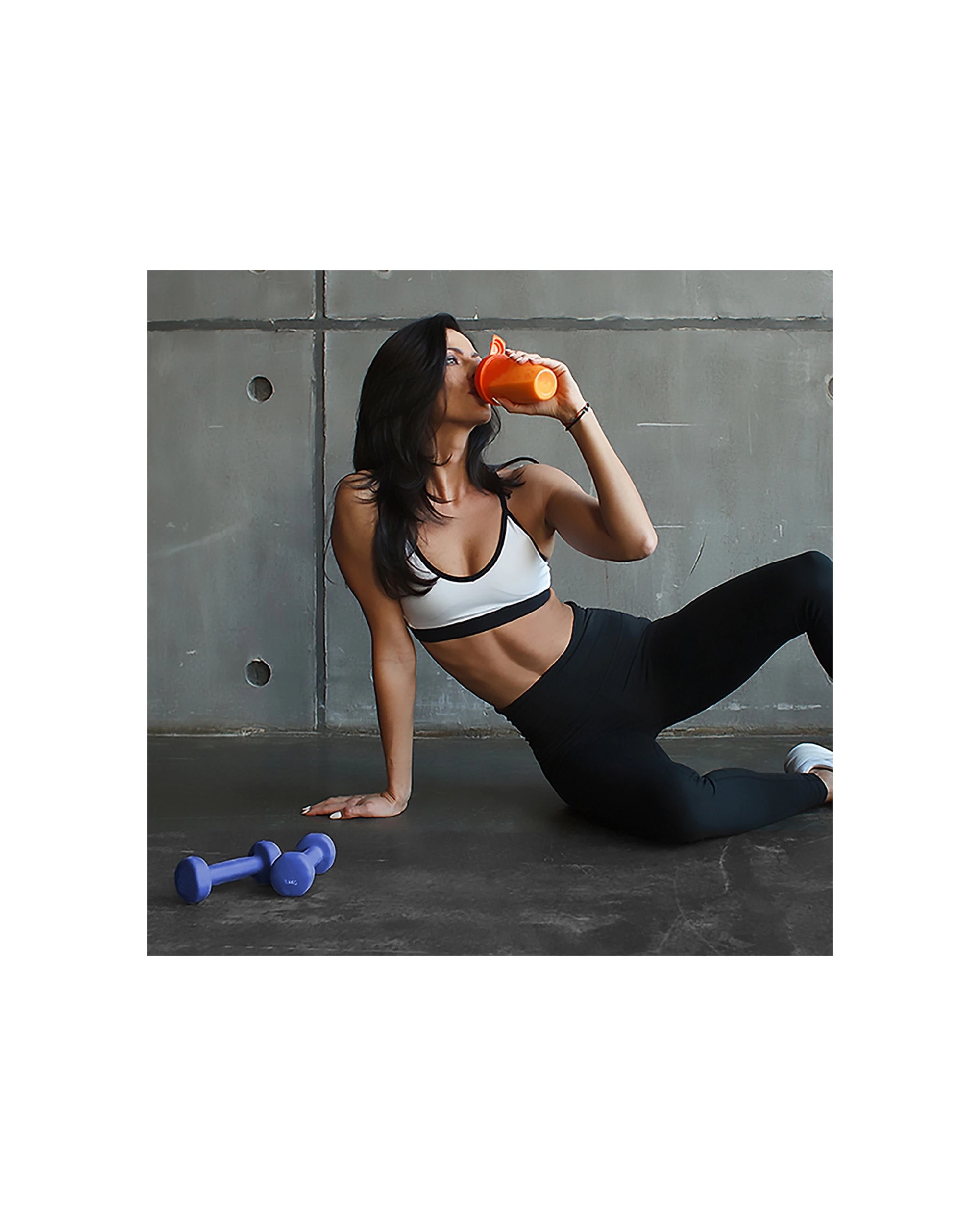 5 HACIENDA 7-Piece 20kg Weighted Dumbbell Set With PVC Rack Neoprene Finish - Multi, 5 of 6