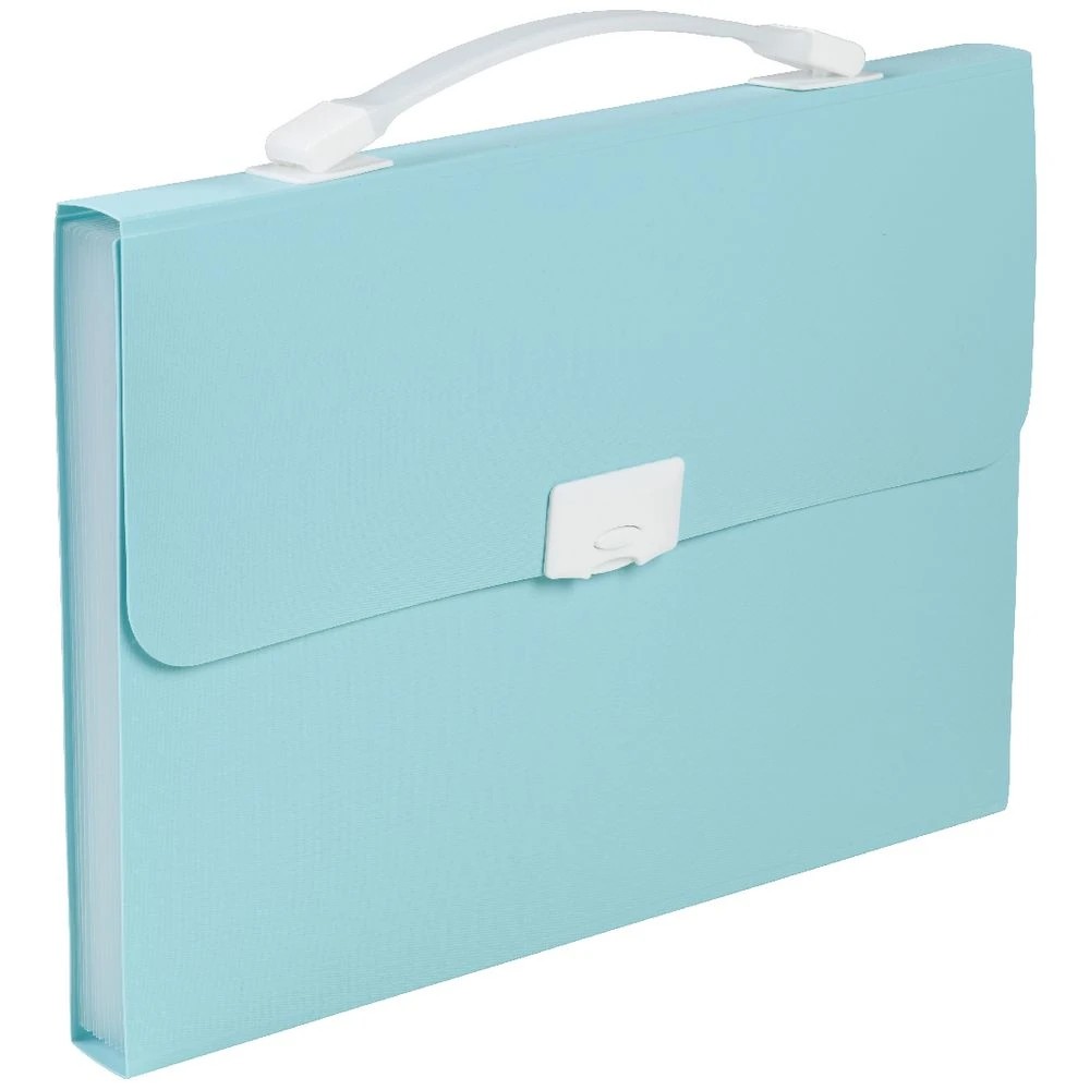 3 J.Burrows Antibacterial Expanding File 13 Pockets Aqua, 3 of 4