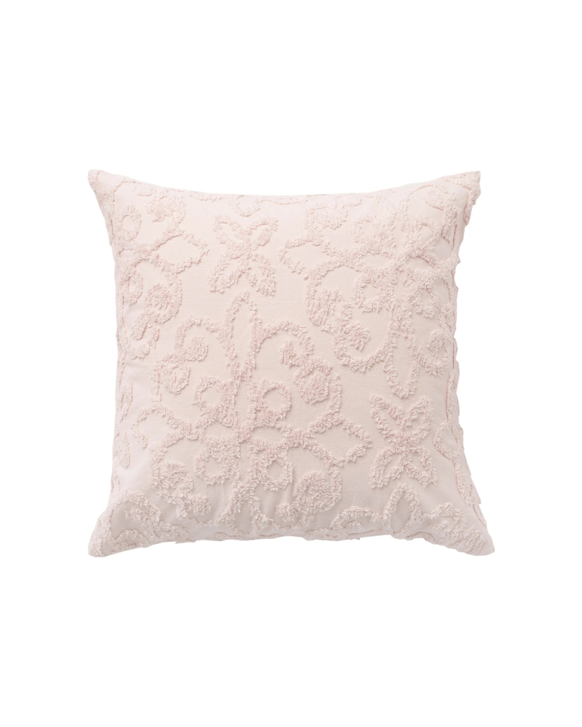 1 Bianca Ella Blush Cotton Chenille European Pillowcase 65cm Soft Chenille - Pink, 1 of 1