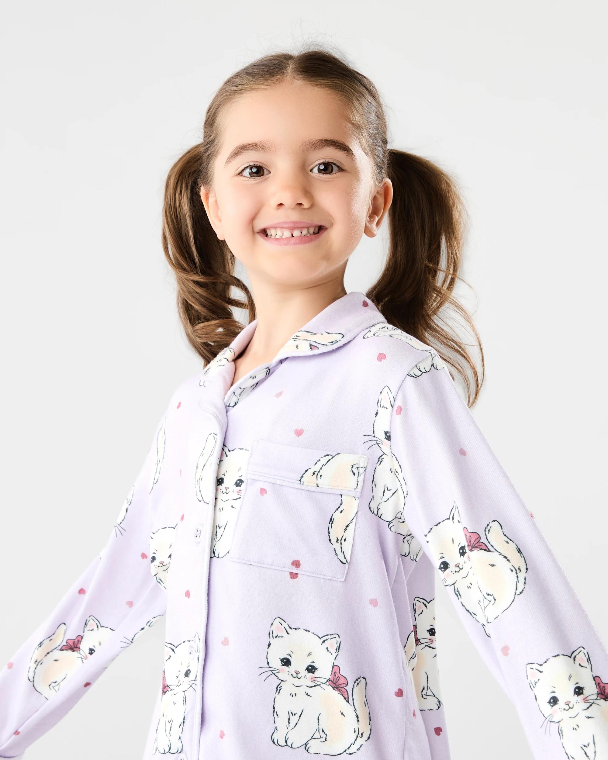 3 Hachi Button Through Pyjama Set Purp Kttn, 3 of 8