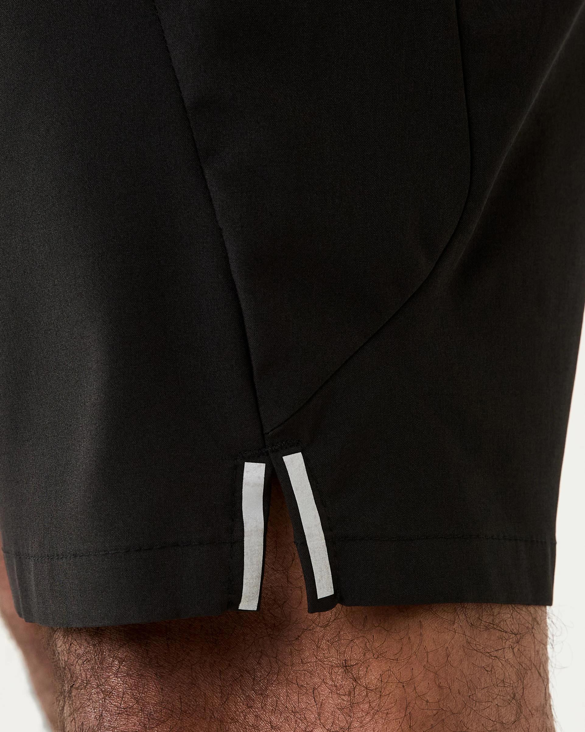 6 Active Mens Movement Print Shorts Fusion Blk, 6 of 7