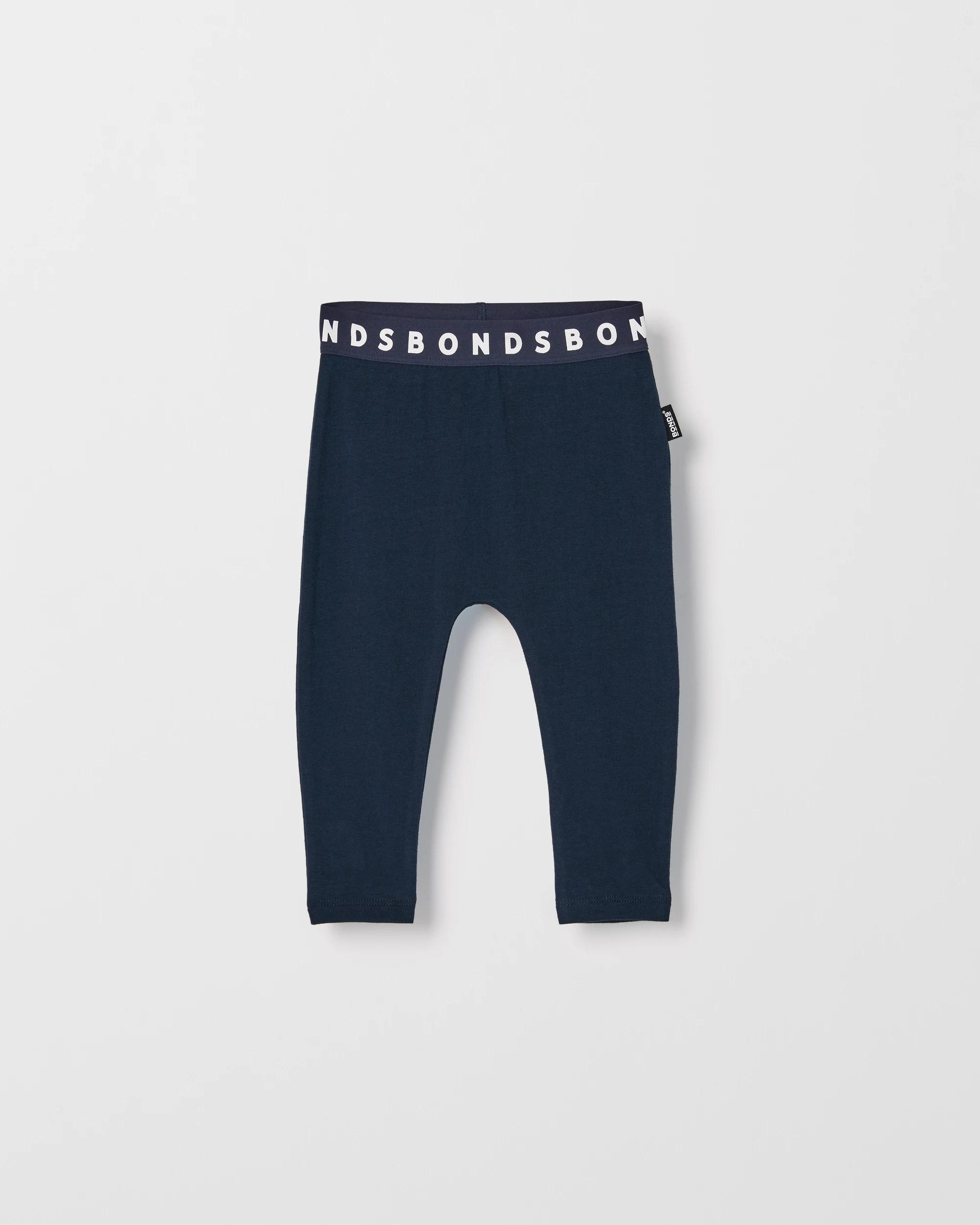 1 Baby Bonds Stretchies Leggings NAVY, 1 of 2