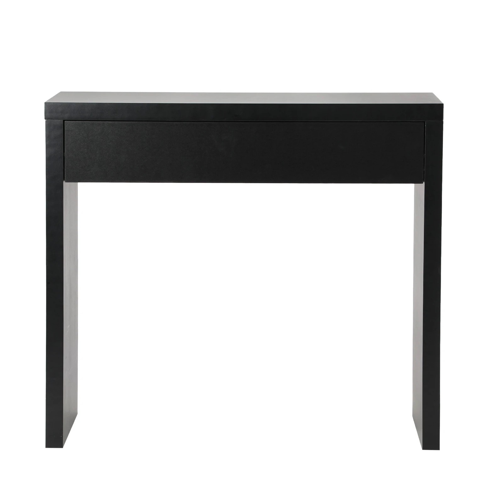 6 Oikiture Console Table Wood Sofa Table Hall Side Entry With Drawer
 - Black, 6 of 9