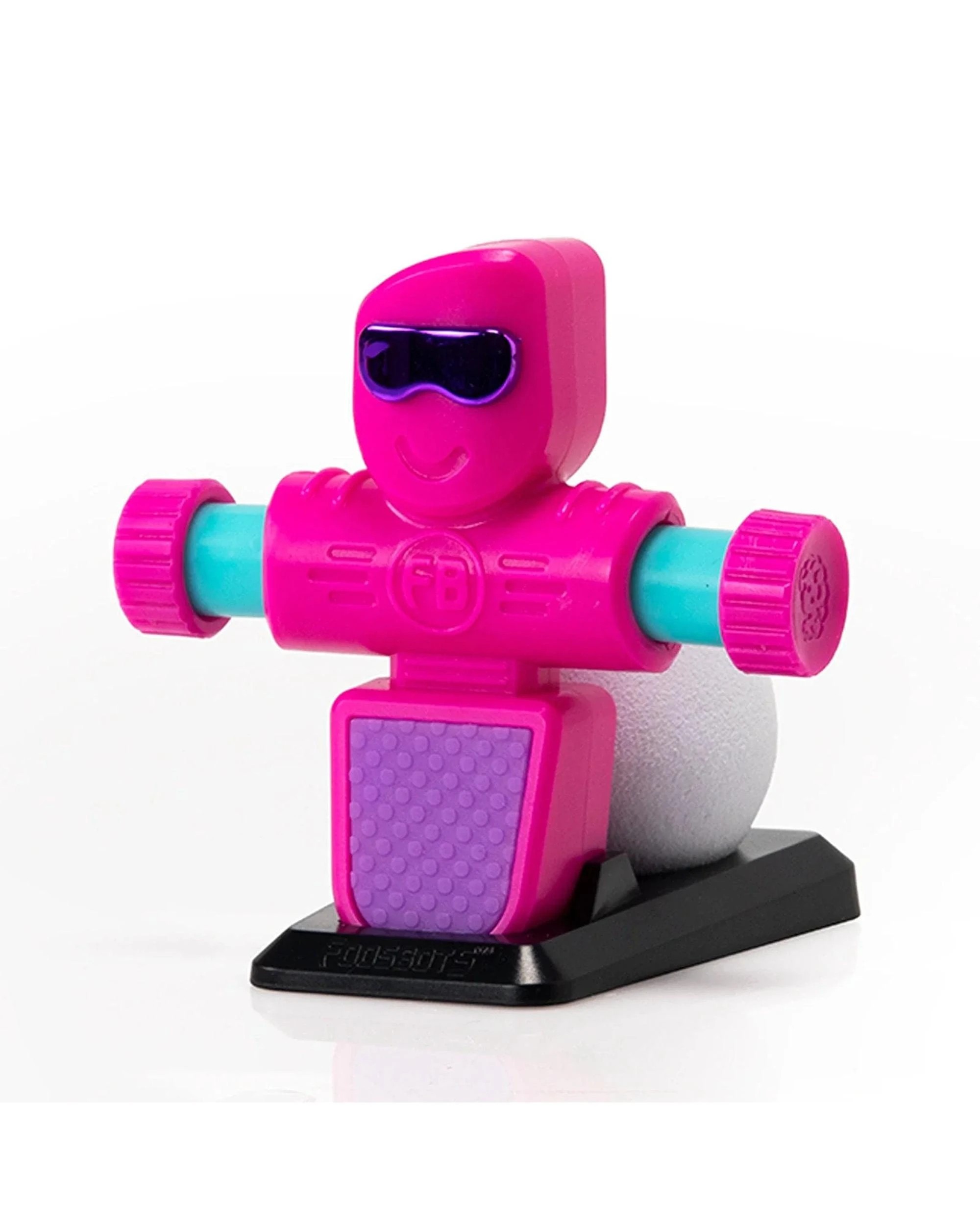 3 Fat Brain Toy Co Foosbots Series 3 Pulse - Pink, 3 of 4