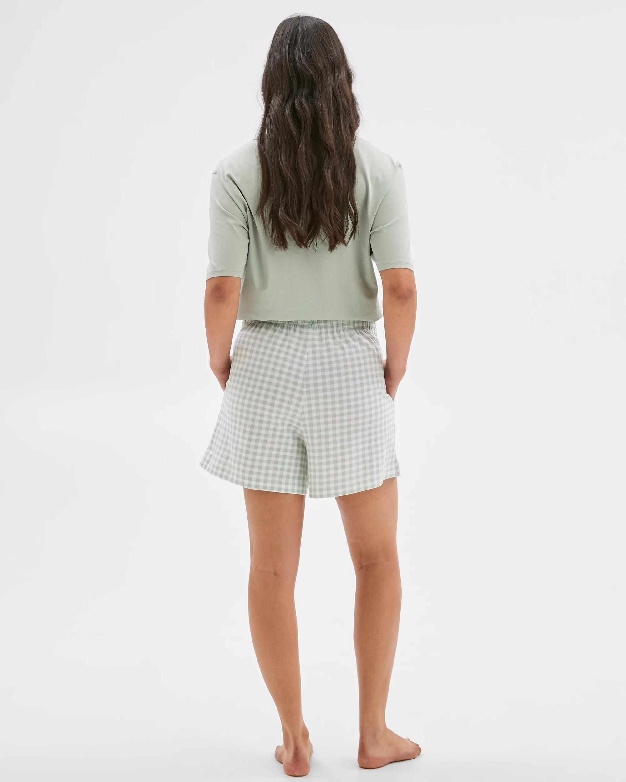 4 Target Woman Womens Australian Cotton Jersey Sleep Boxer Shorts GINGHAM, 4 of 6