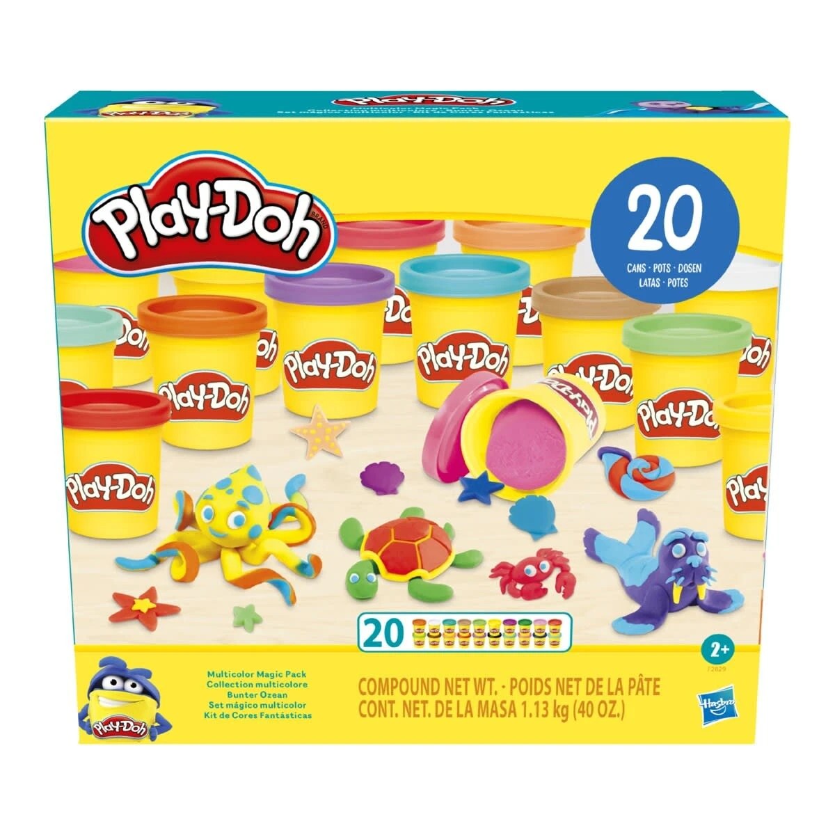 1 20 Piece Play-Doh Multicolor Magic Pack, 1 of 3
