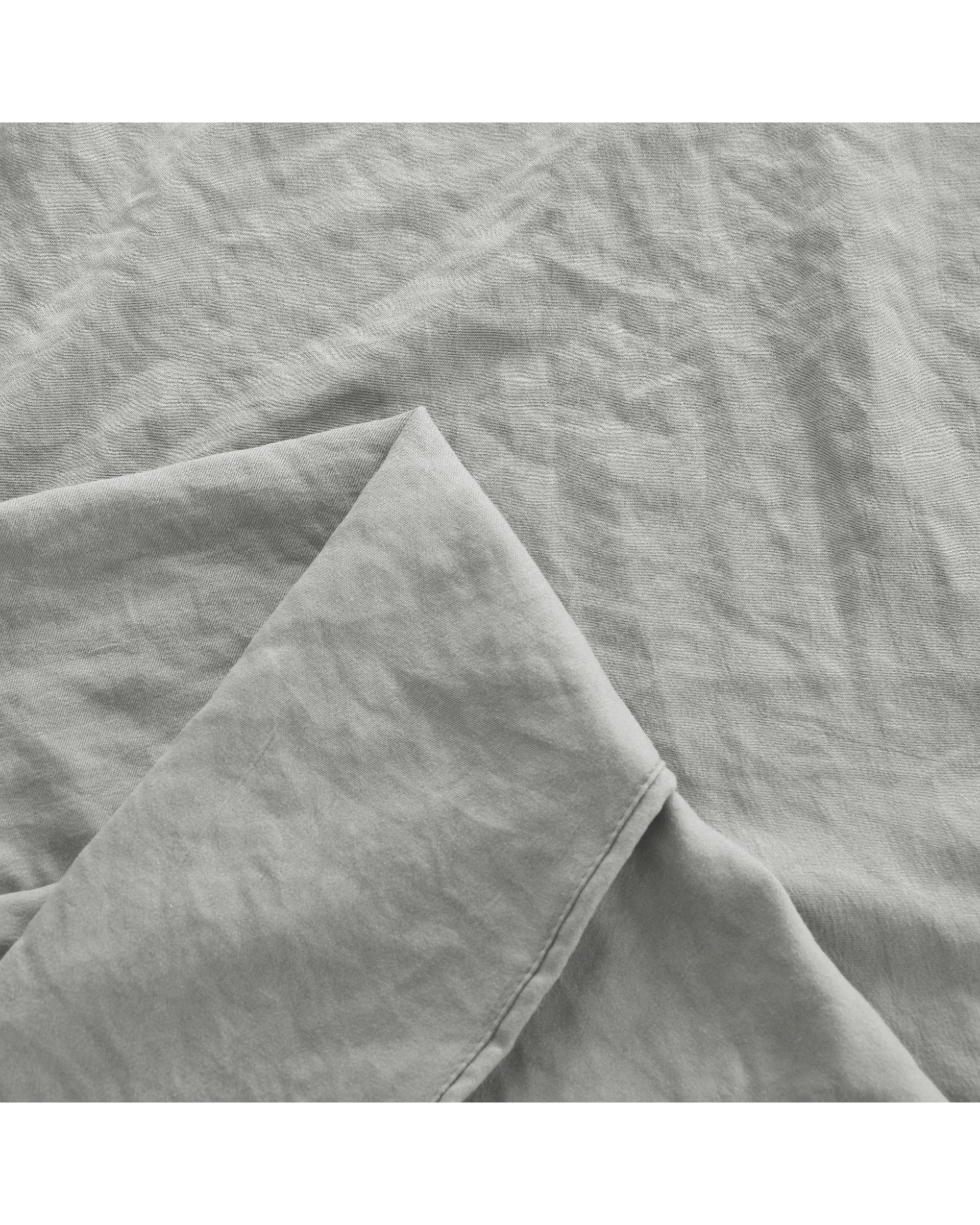 4 Dreamaker Superfine Washed Microfibre Sheet Set - King Single Bed - Dove Grey, 4 of 6
