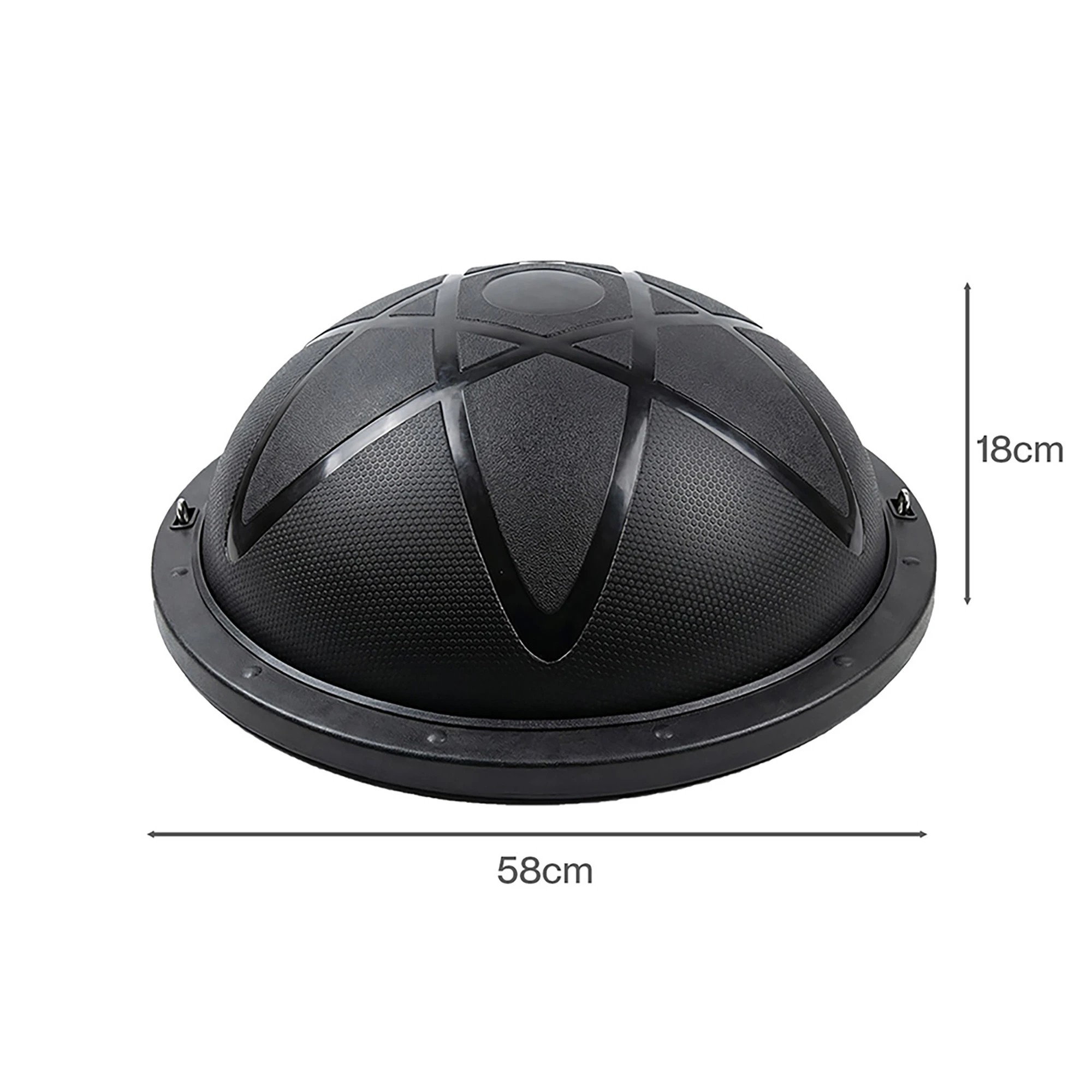 3 Centra Half Balance Ball Trainer - Black, 3 of 5