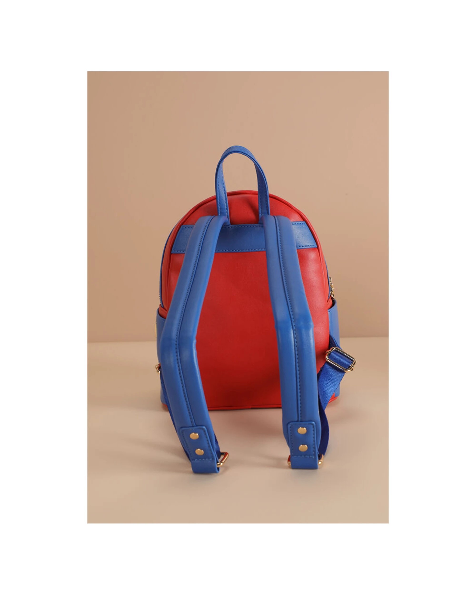 3 Marvel Spiderman Deluxe PU Leather Kids Backpack 25x12x29cm Polyester Lining - Red, 3 of 6