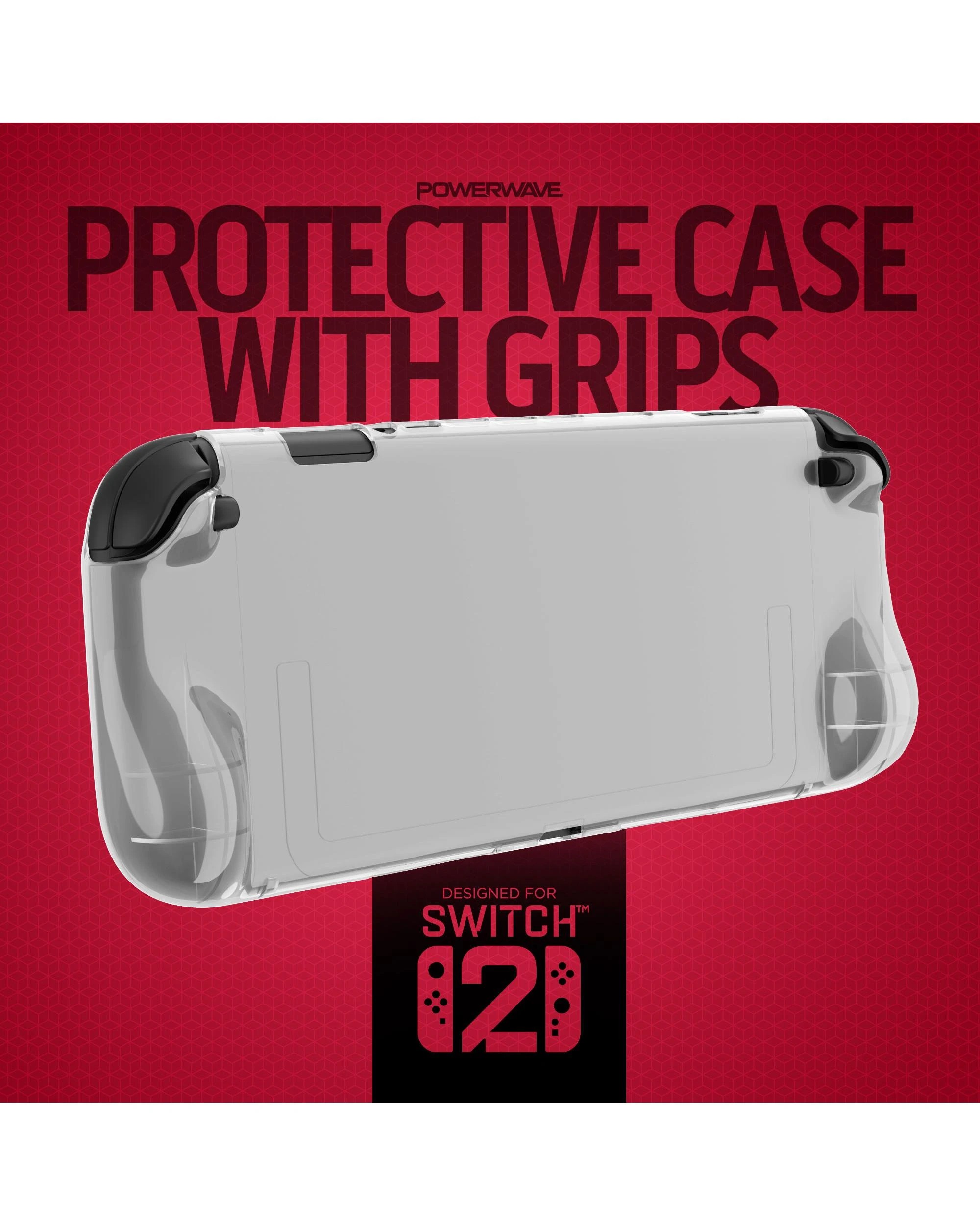 2 Powerwave Protective Case with Grips for Nintendo Switch 2 - Grey, 2 of 7