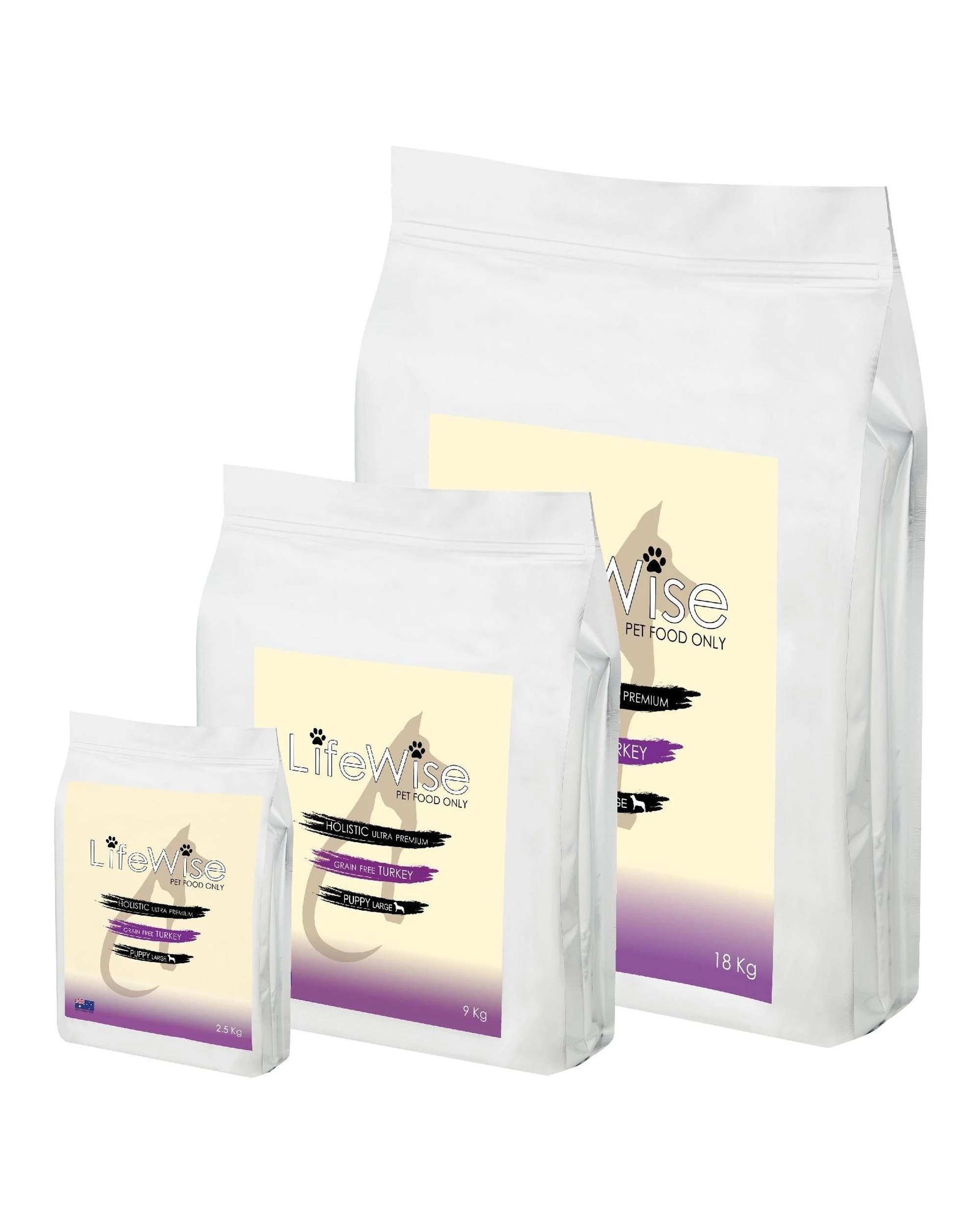 1 Lifewise Puppy Stage 3 Dry Dog Food Turkey w/ Lamb & Vegetables 18kg, 1 of 2