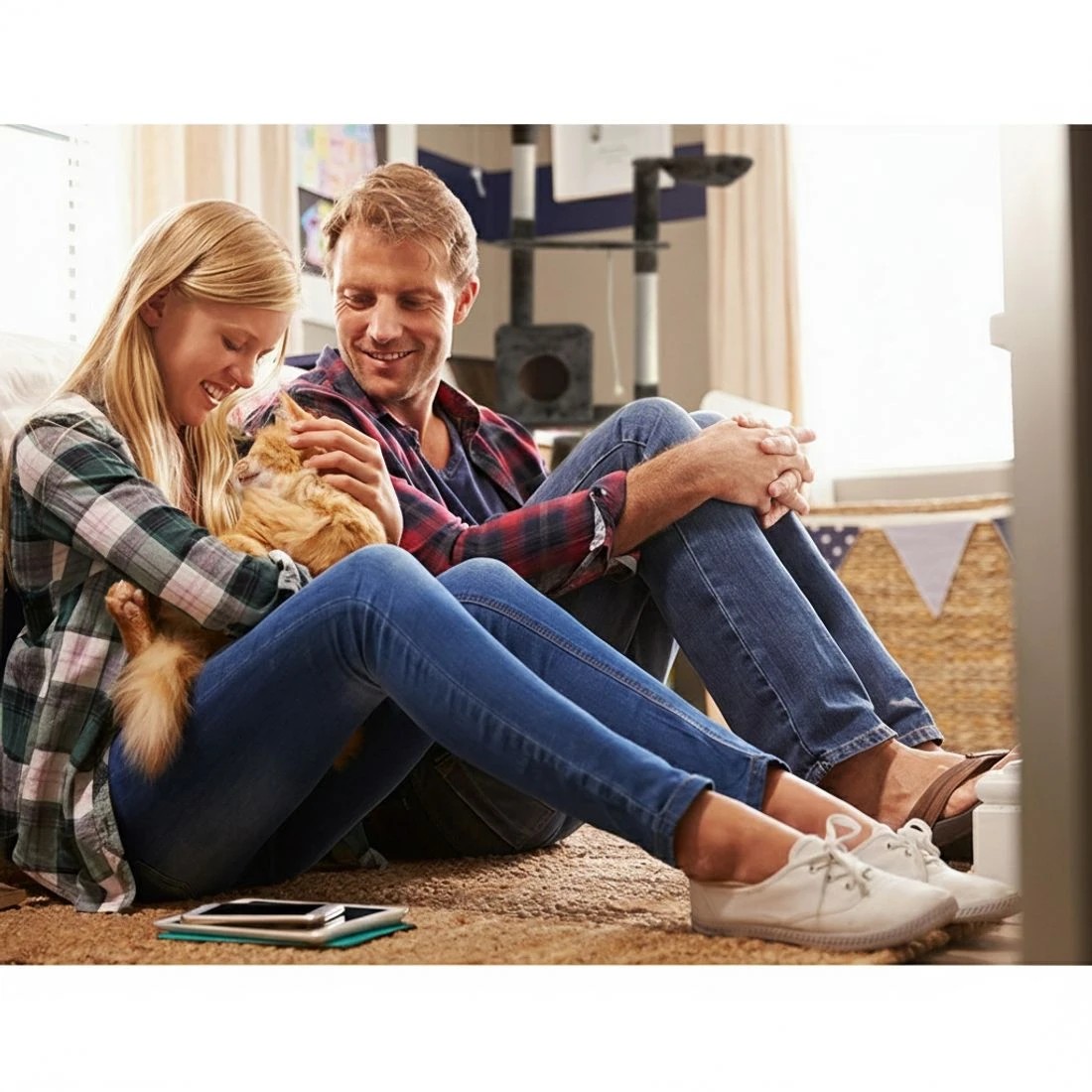 4 i.Pet Cat Tree 193cm Tower Scratching Post Scratcher Condo House Trees - Grey, 4 of 6