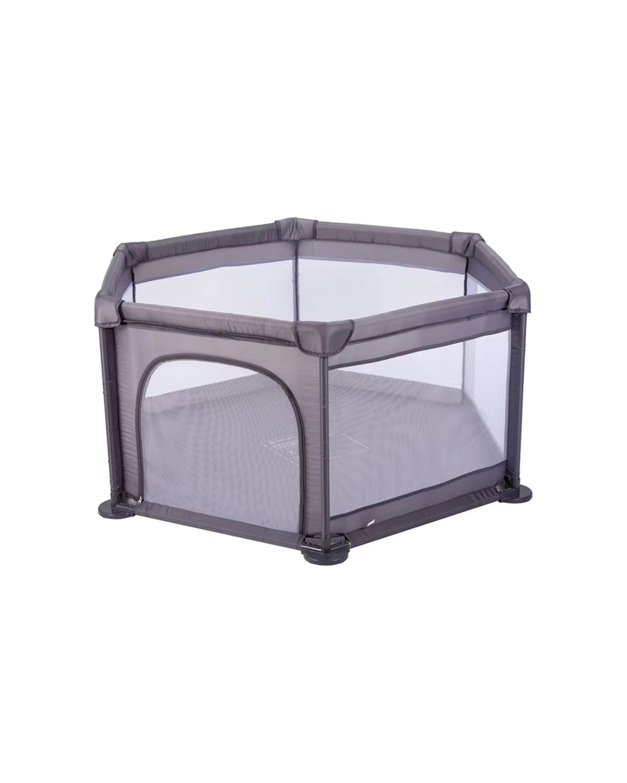4 Babystudio 6 Sided Toy Baby Infant Newborn Playpen 64x120cm Base - Grey, 4 of 7