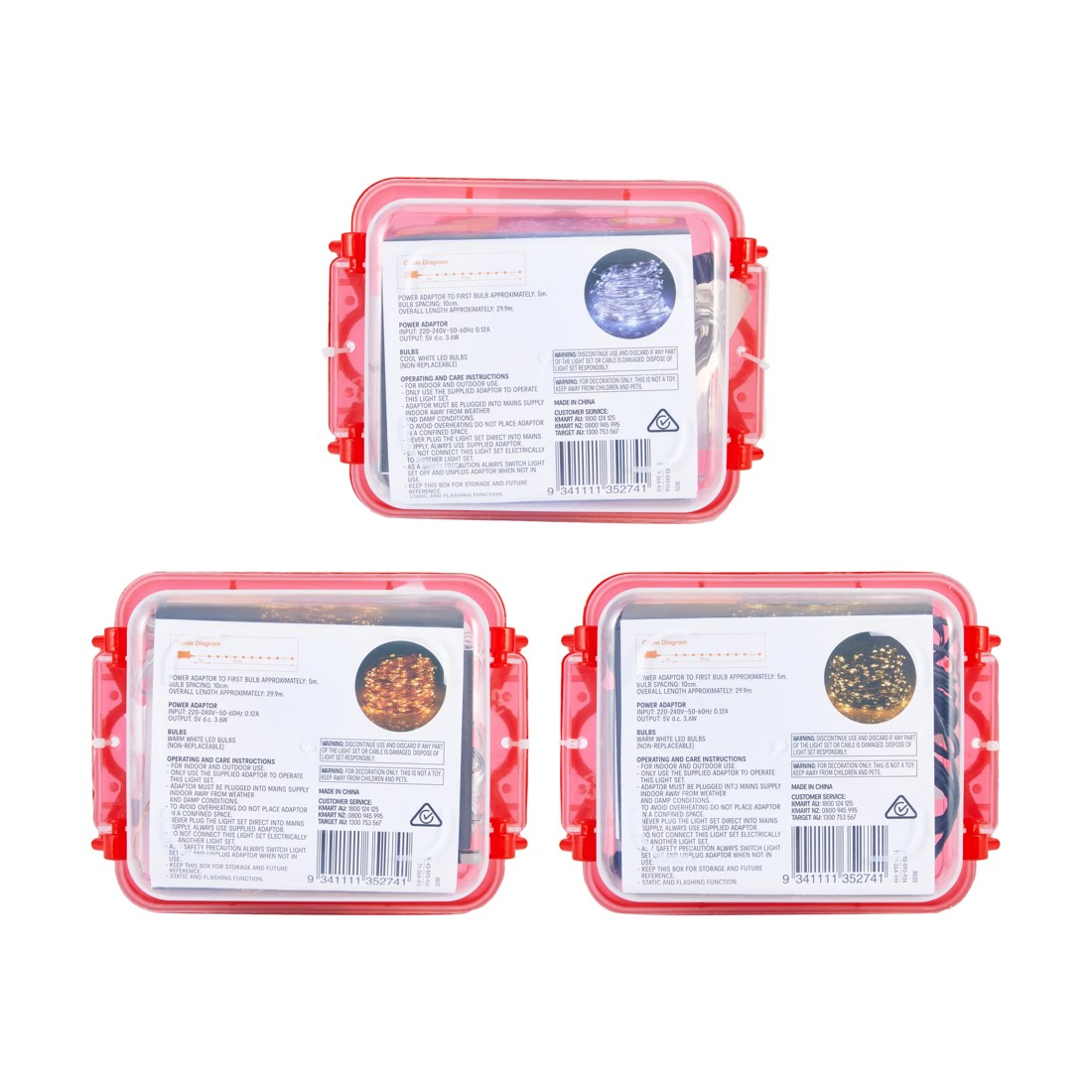 6 Low Voltage 300 LED Wire String Lights - Assorted, 6 of 6