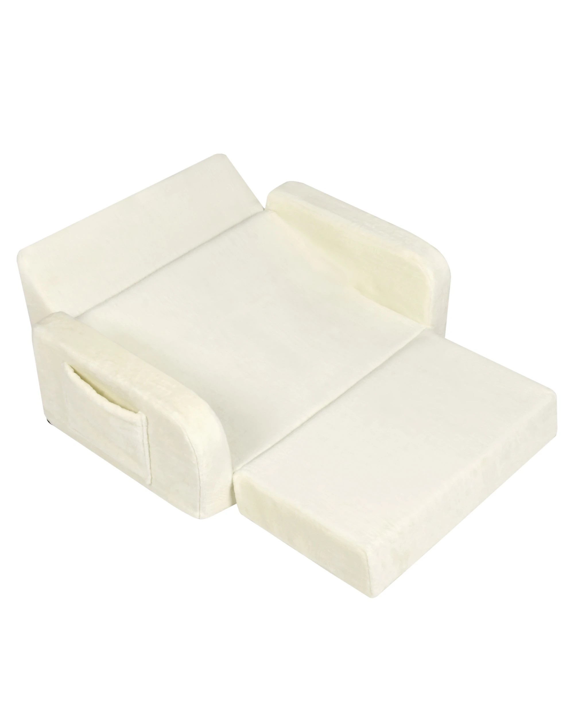 4 ADVWIN 3-in-1 Kids Loveseat Sofa Toddler Couch Chair & Lounger - Beige, 4 of 10