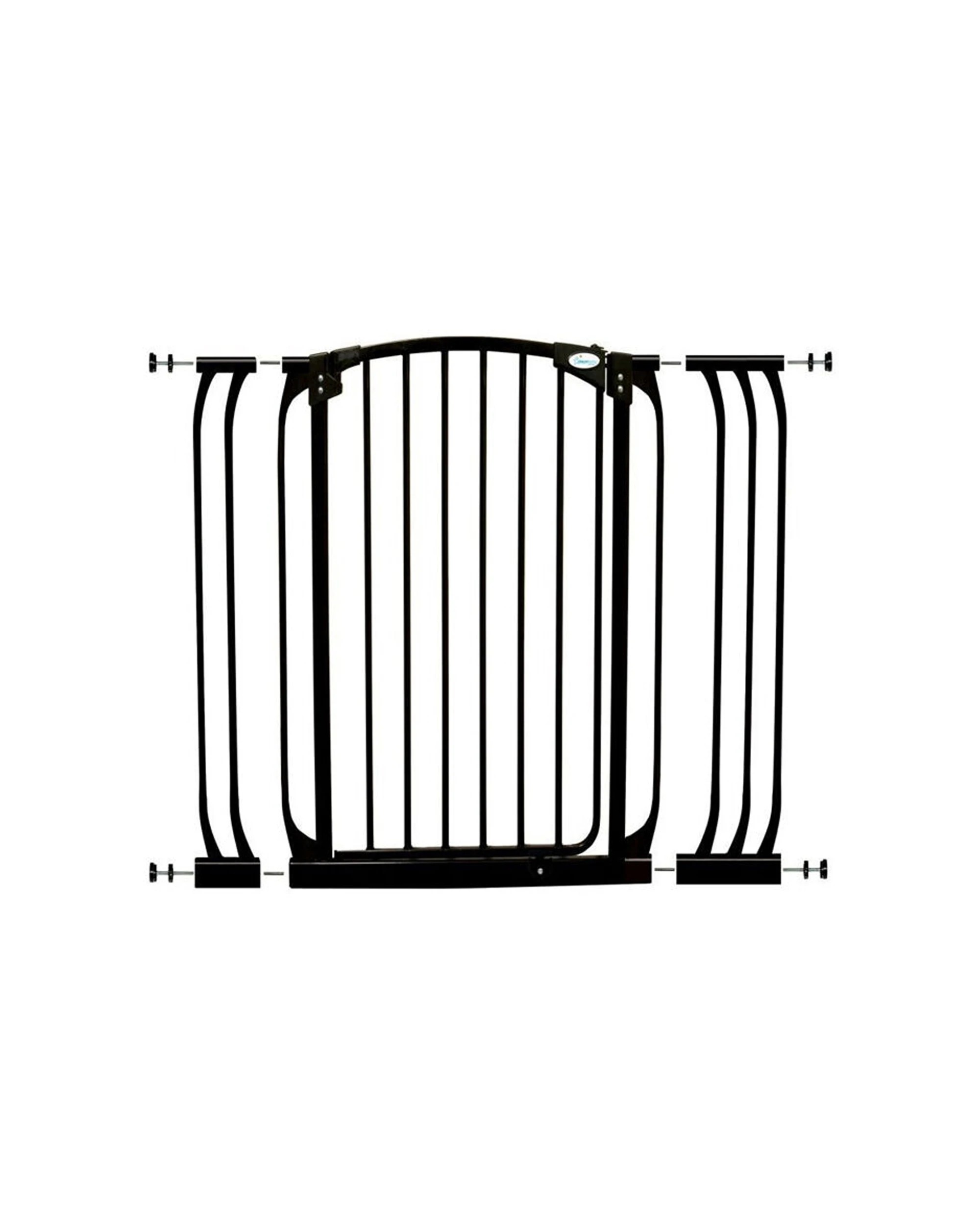 1 Dreambaby Xtra Tall Security Gate 1m 9-18cm Extensions Auto Close Easy Use - Black, 1 of 4