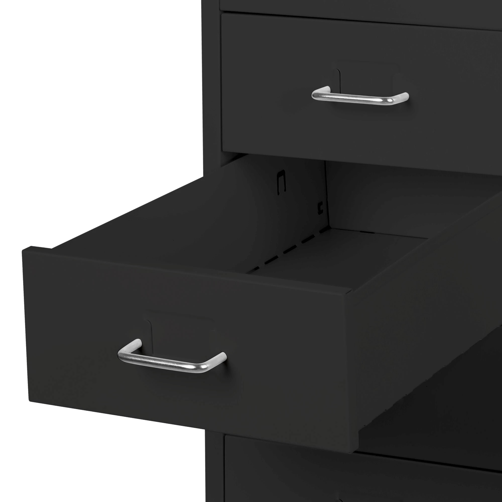 4 Levede 8 Drawer Office Cabinet - Black, 4 of 8