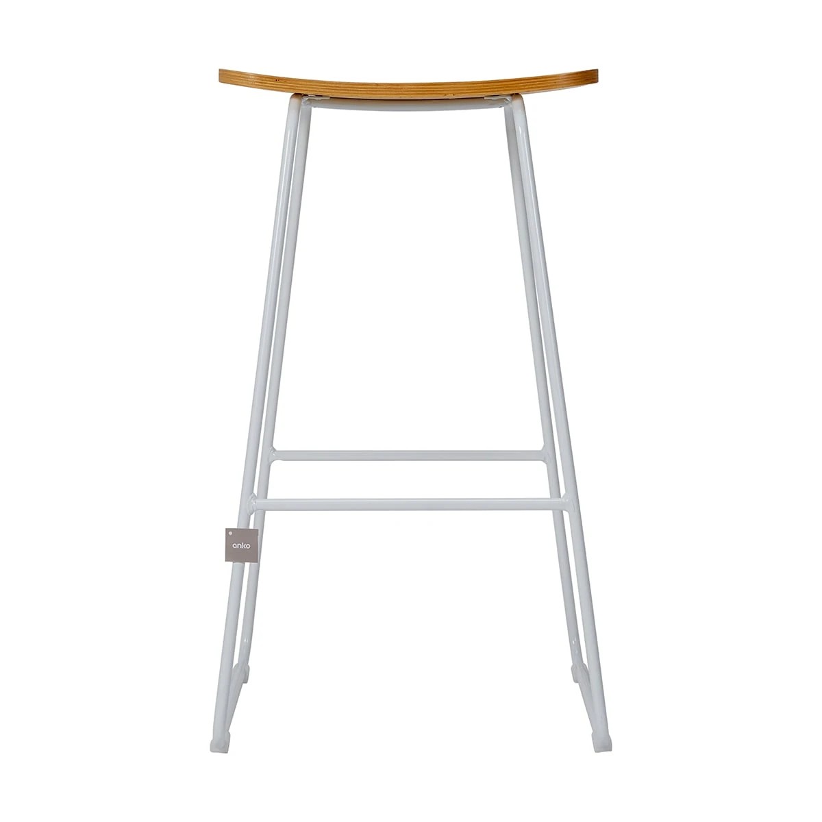 7 71cm Bar Stool - White, 7 of 8