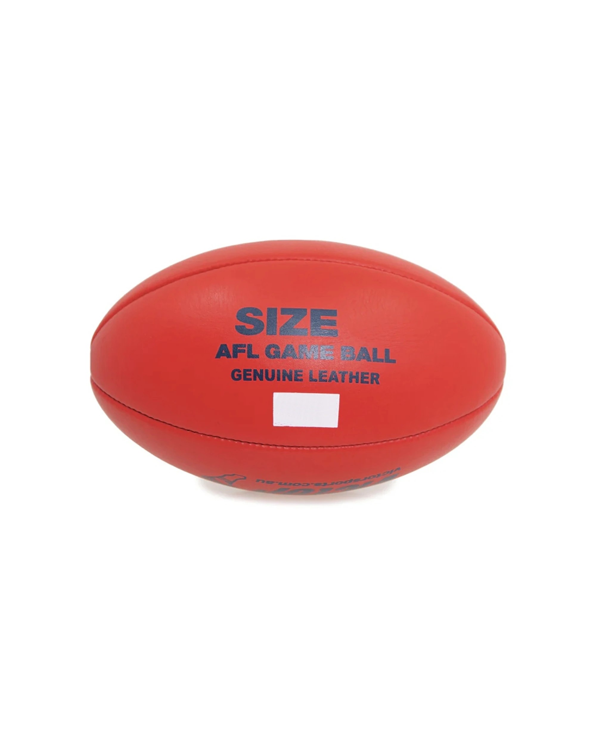 4 Victor Sports AFL Leather Game Ball Quality Material Size 3 - Red, 4 of 4