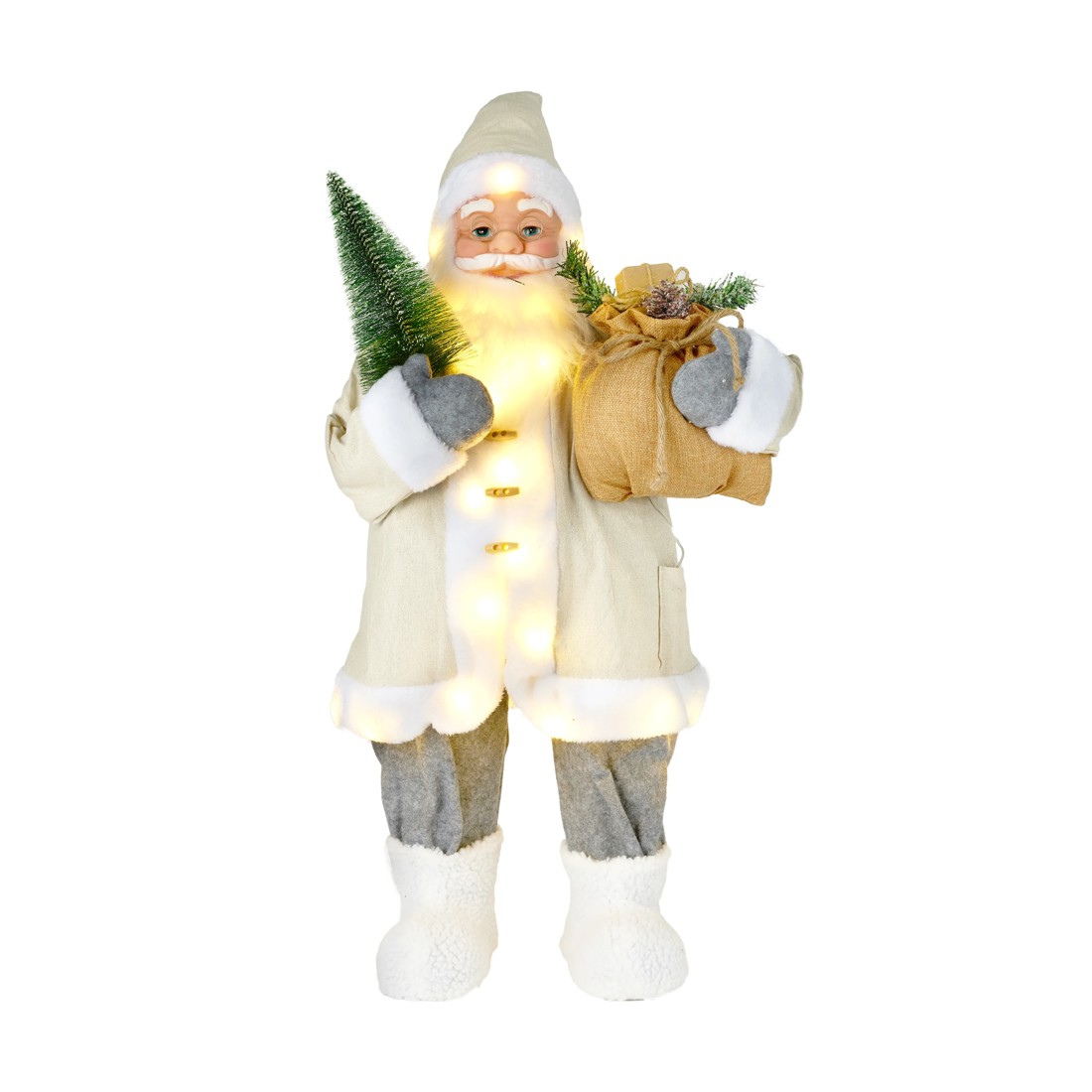 2 Light Up Luxury Santa, 2 of 7