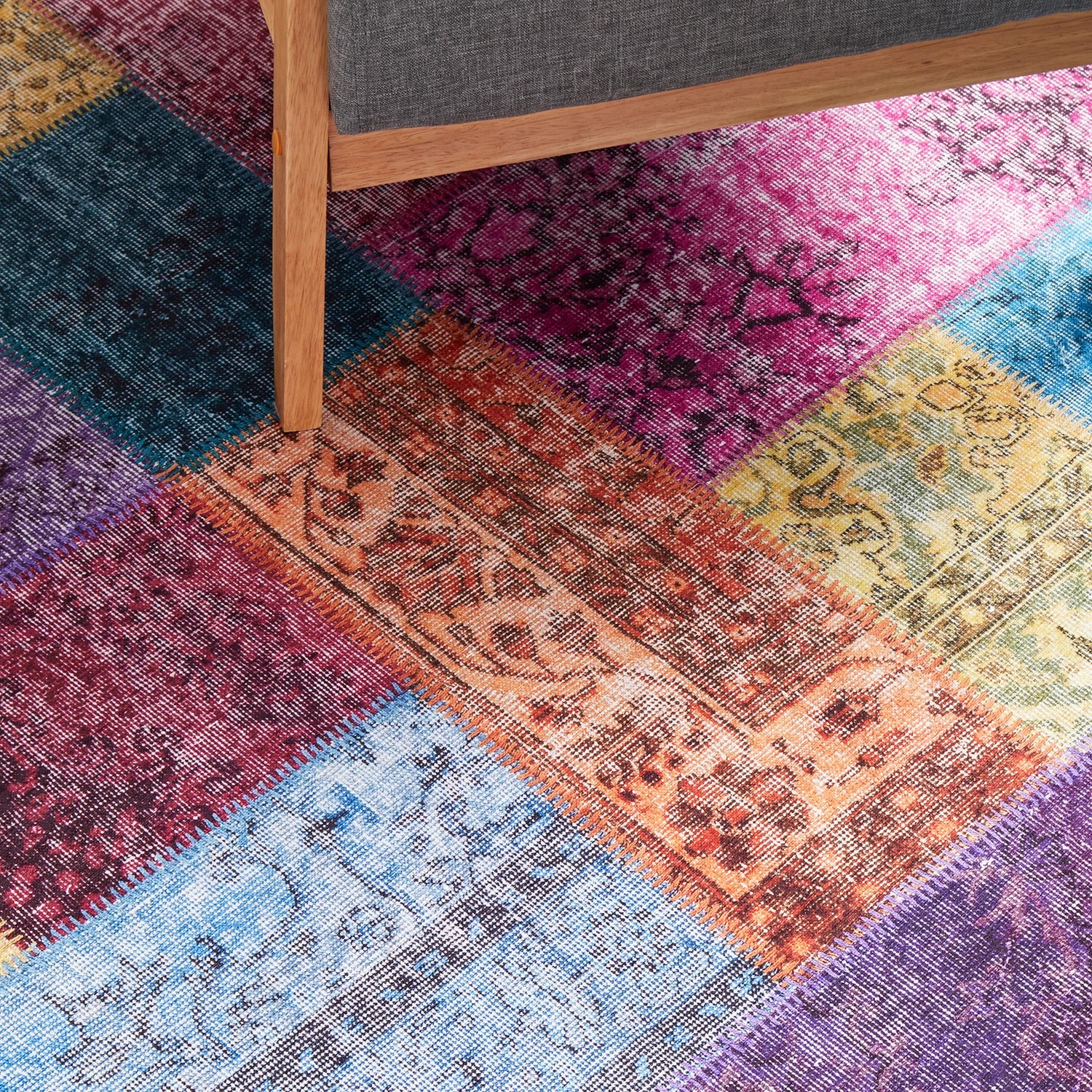 3 Common Ground Rugs Bazaar 167 140x70cm - Small Power Loomed Floor Rug - Assorted, 3 of 9