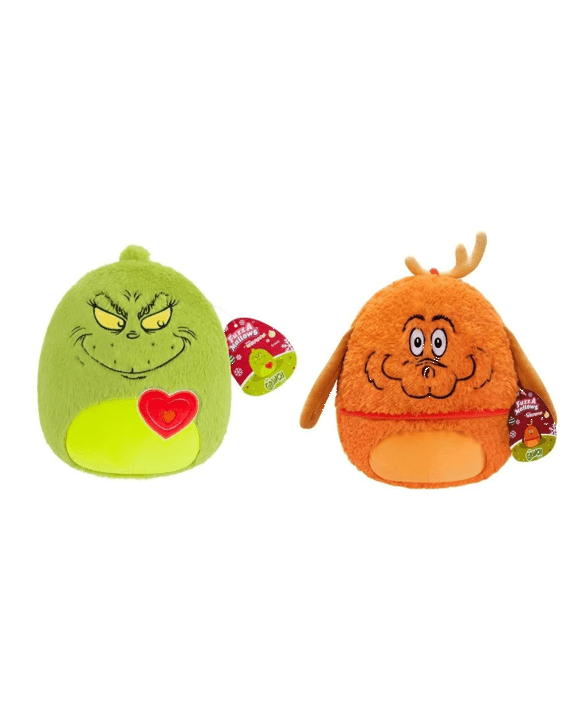 20cm Original Squishmallows Fuzzamallows The Grinch/Maz Plush Toy - Assorted