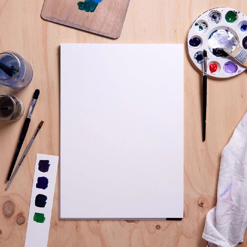 3 Reeves Intro A3 Acrylic Pad 300gsm 12 Sheets, 3 of 4