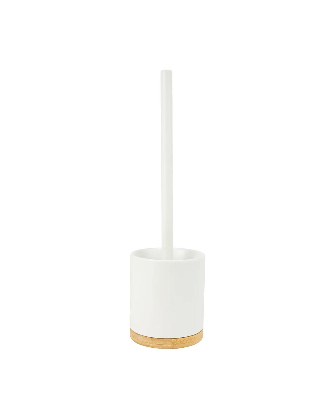 2 White and Bamboo Toilet Brush, 2 of 9