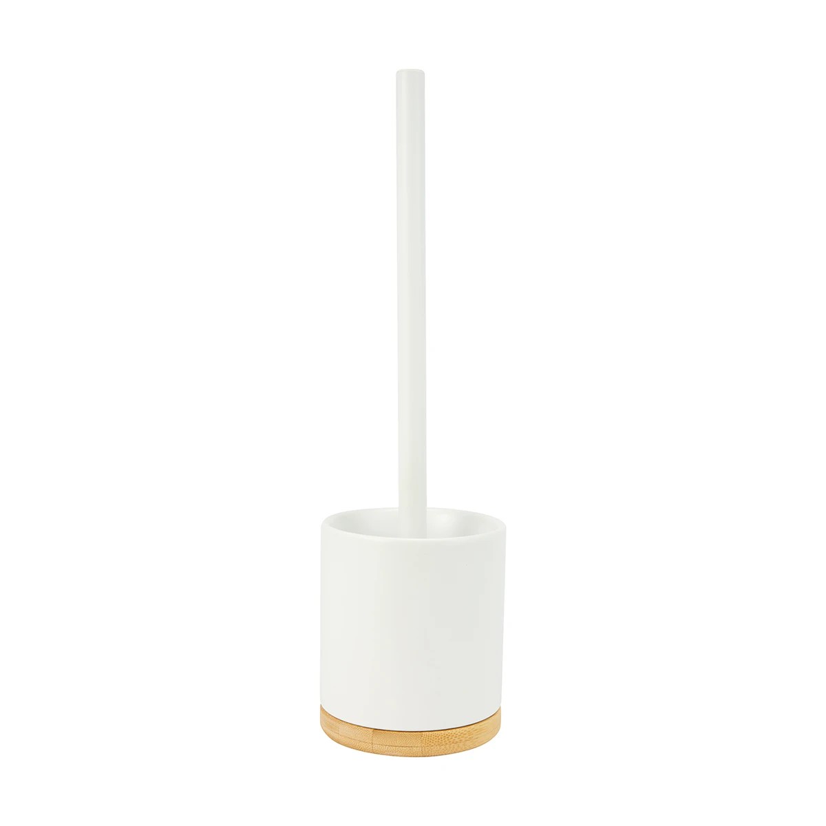 2 White and Bamboo Toilet Brush, 2 of 9