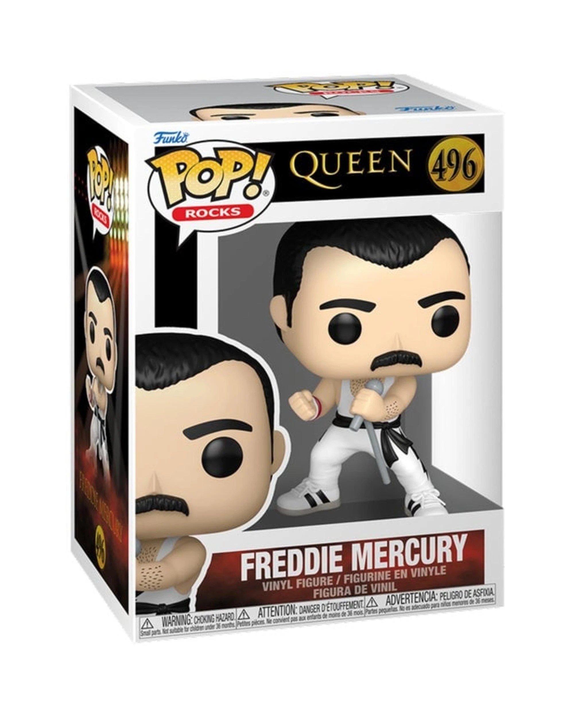 3 Queen Freddie Mercury - White Singlet -  Funko POP! Vinyl, 3 of 3