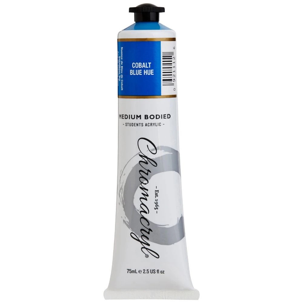 1 Chromacryl Student Acrylic Paint 75mL Cobalt Blue Hue, 1 of 1