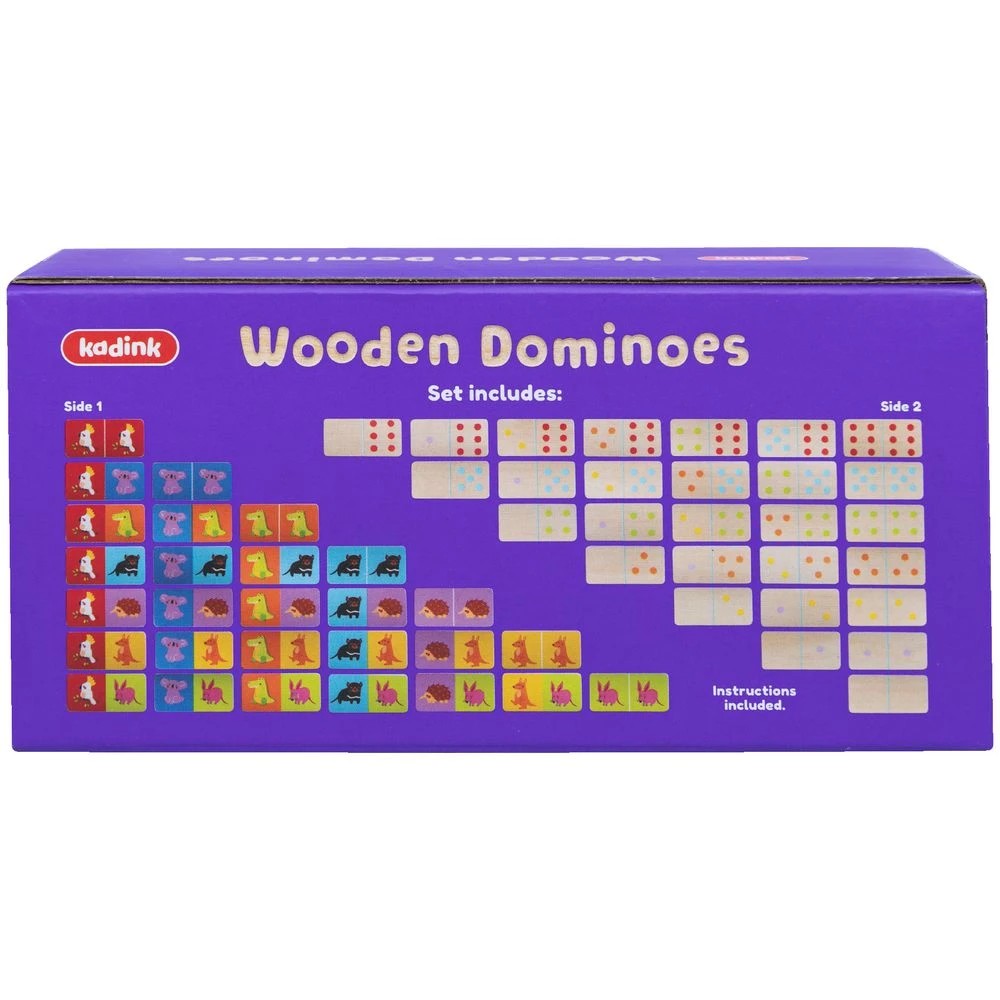 4 Kadink Wooden Dominoes Game, 4 of 9