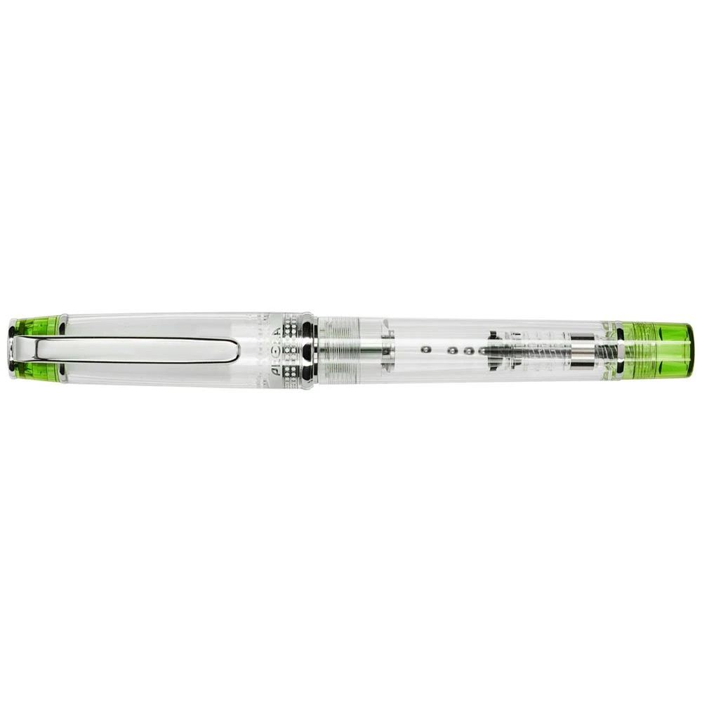 1 PILOT Prera Fountain Pen Translucent Lime Green Barrel, 1 of 6