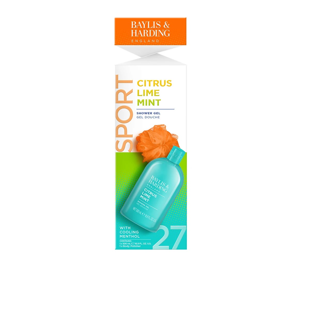 1 Baylis & Harding Sport Shower Gel Set - Citrus, Lime and Mint, 1 of 4