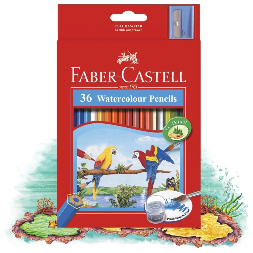 2 Faber-Castell Watercolour Hexagonal Pencils 36 Pack, 2 of 3