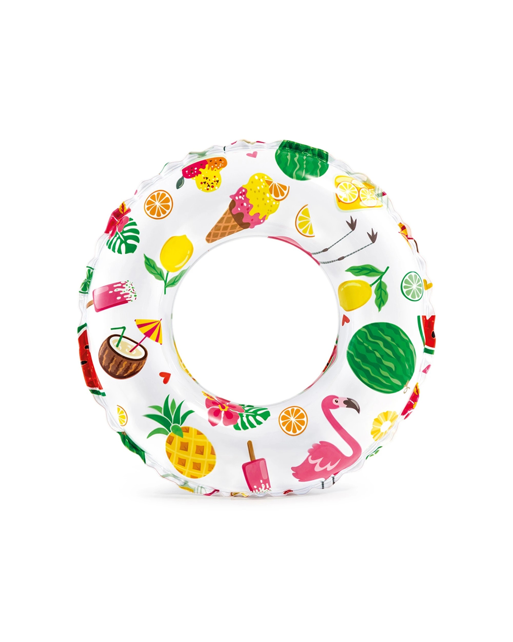 3 Intex Lively Print Swim Rings Inflatable Kids Floats 6-10Y+ - Assorted, 3 of 8